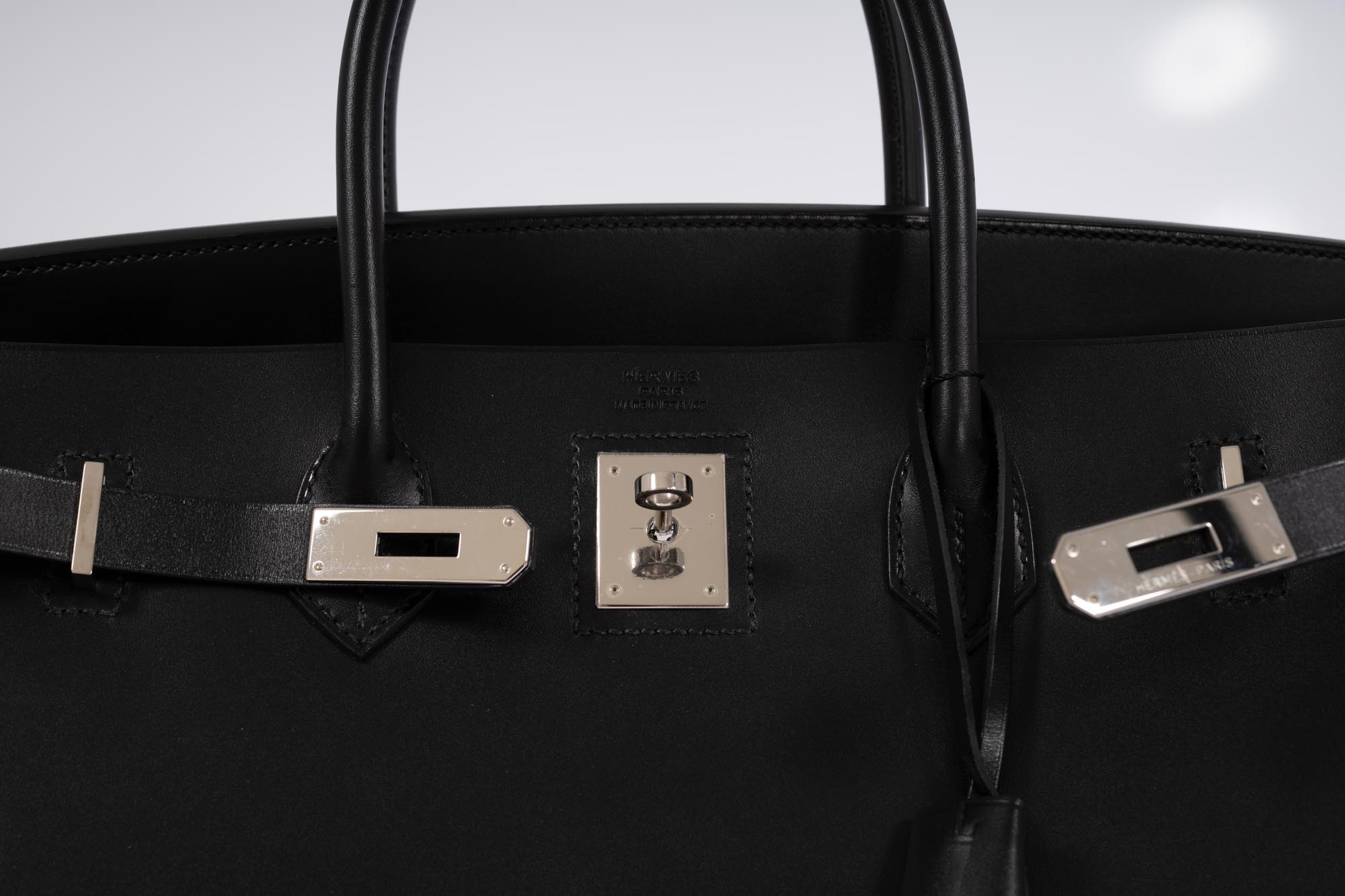Hermès Birkin 40 Sellier Noir Vache Hunter Palladium Hardware
