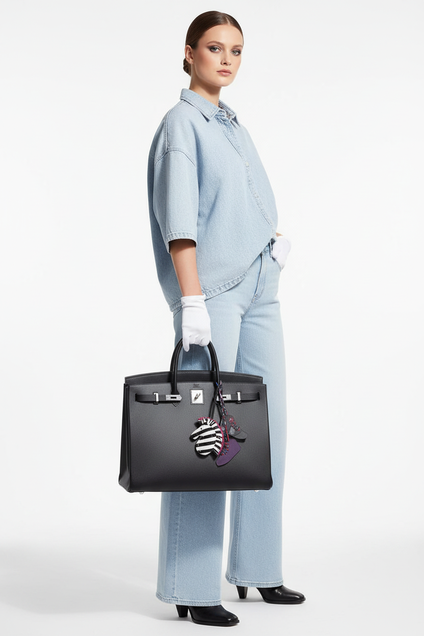 Hermès Birkin 40 Sellier Noir Vache Hunter Palladium Hardware