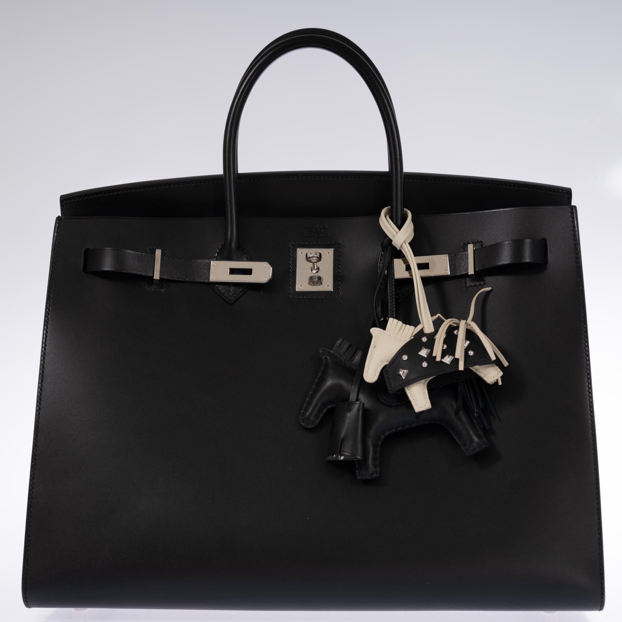 Hermès Birkin 40 Sellier Noir Vache Hunter Palladium Hardware
