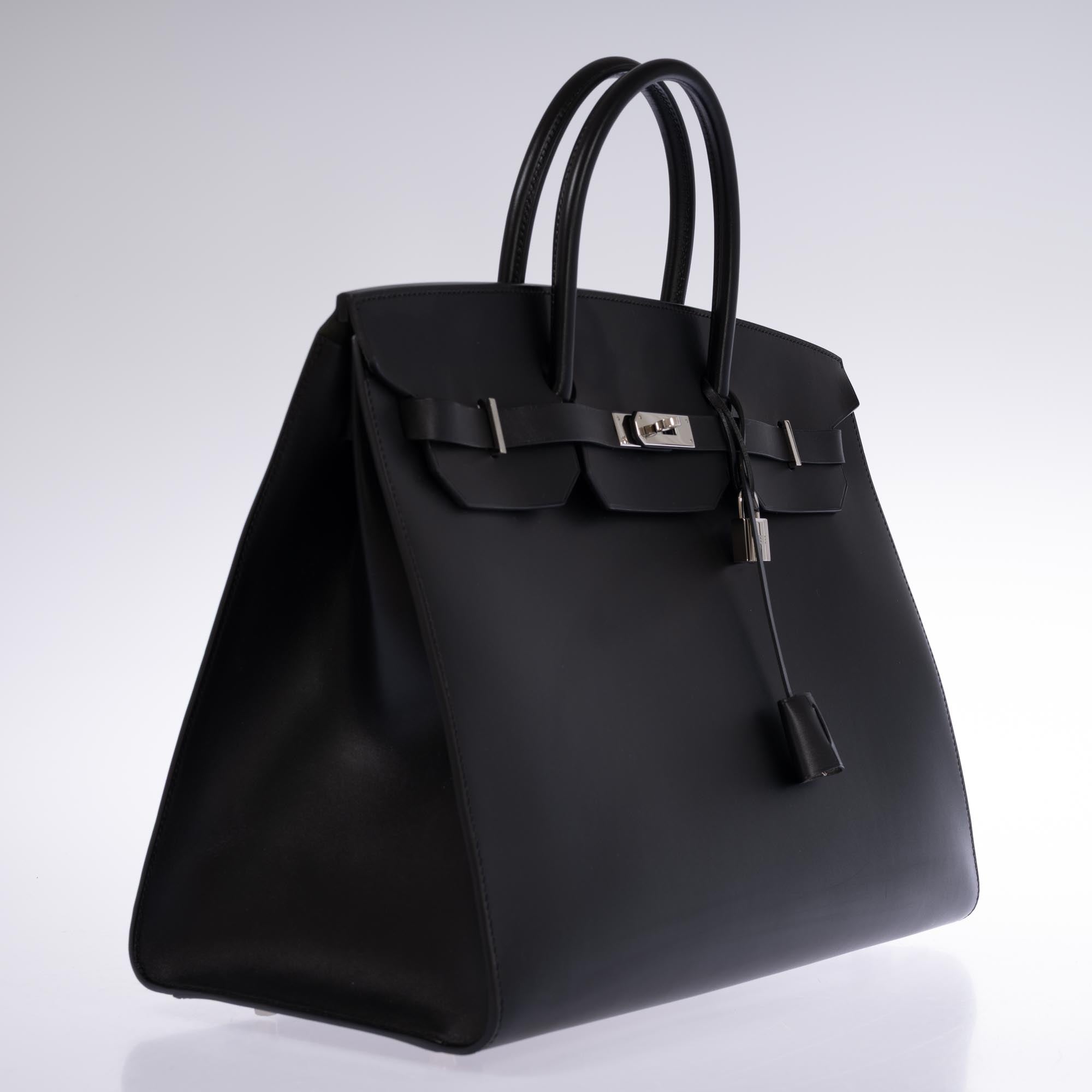 Hermès Birkin 40 Sellier Noir Vache Hunter Palladium Hardware
