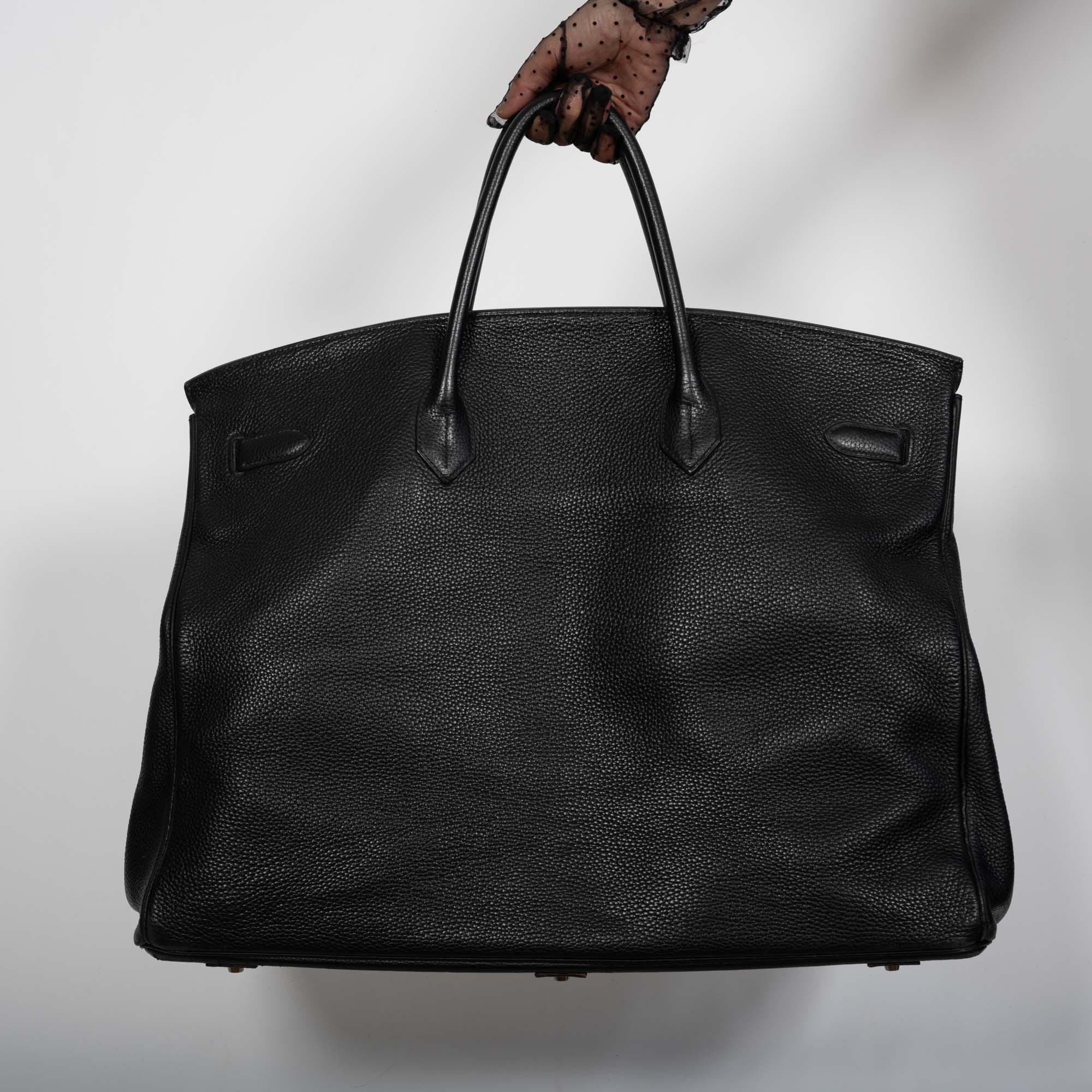 Hermès Birkin 55 Voyage Black Clemence Palladium Hardware