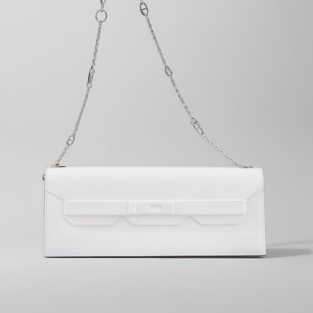 Hermès Birkin Shadow Clutch Swift Gris Pale