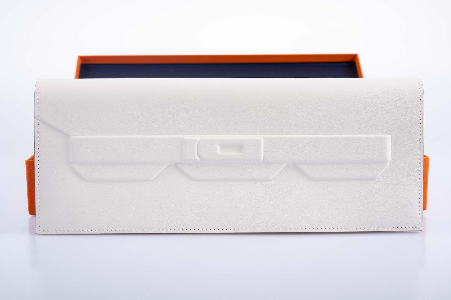 Hermès Birkin Shadow Clutch Swift Gris Pale