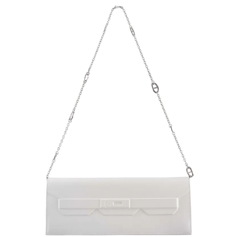 Hermès Birkin Shadow Clutch Swift Gris Pale