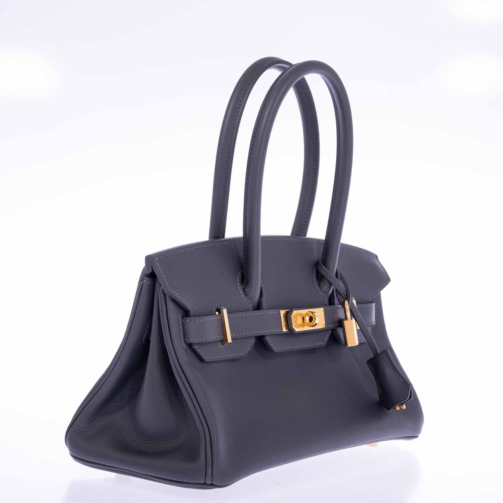 Hermès Birkin Shoulder Light 29 Ardoise Evercolor Gold Hardware