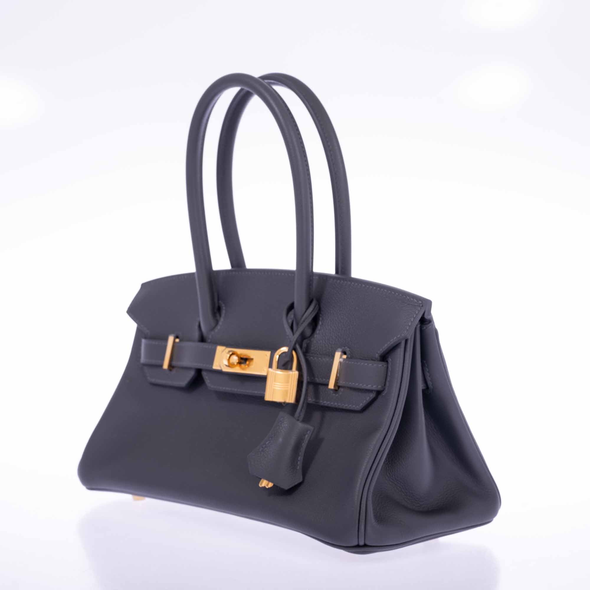 Hermès Birkin Shoulder Light 29 Ardoise Evercolor Gold Hardware