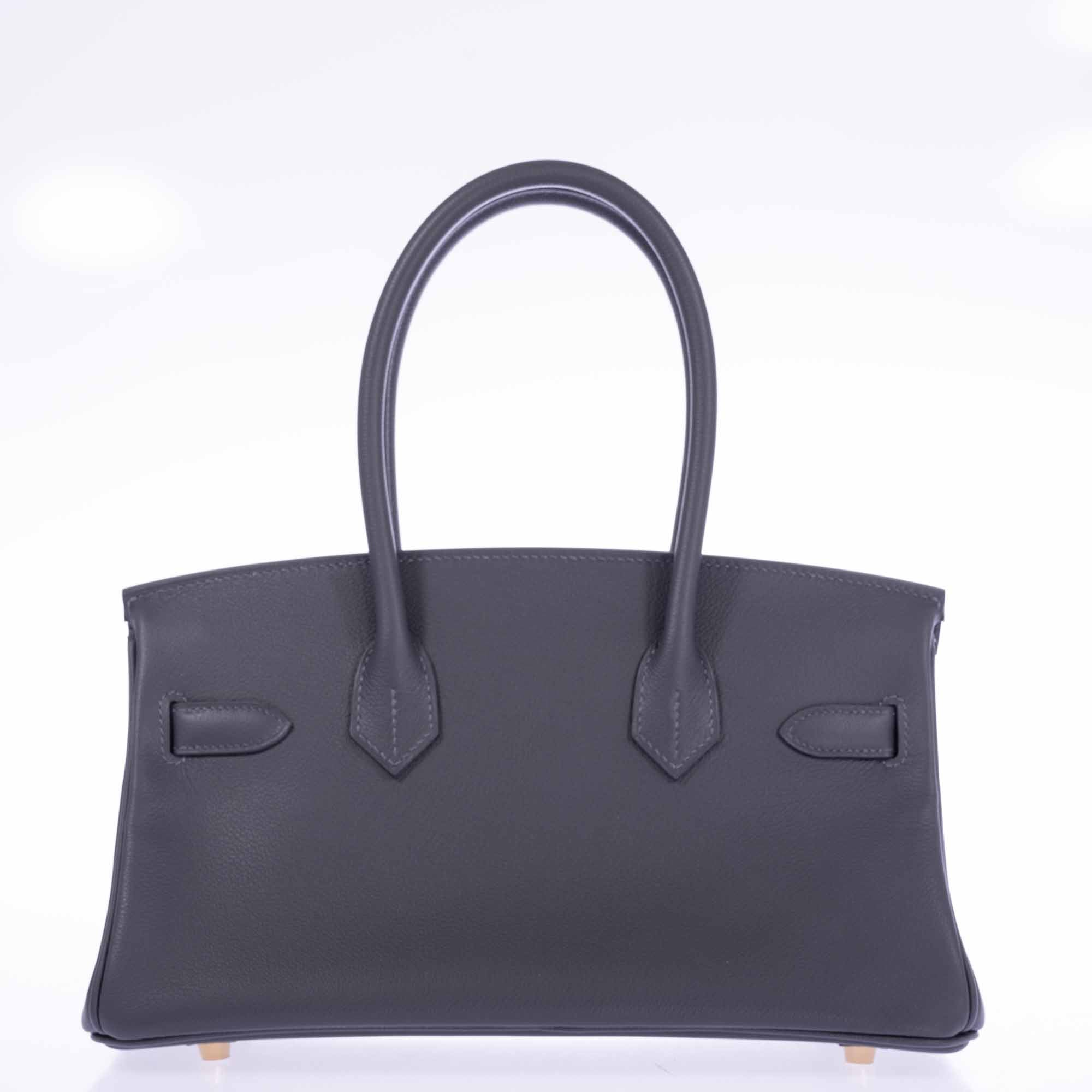 Hermès Birkin Shoulder Light 29 Ardoise Evercolor Gold Hardware