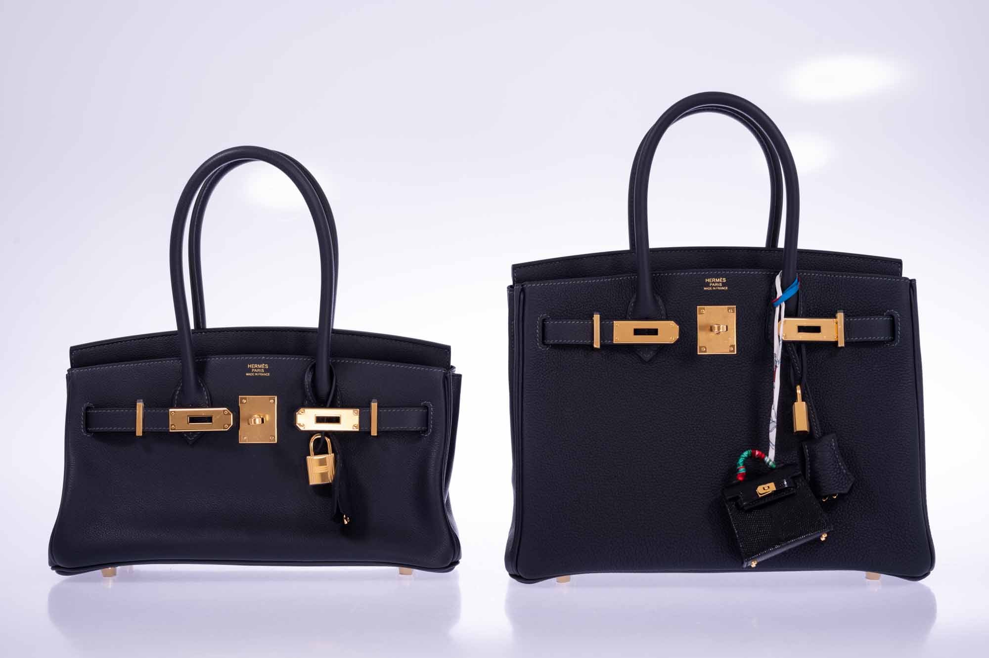 Hermès Birkin Shoulder Light 29 in Black Caban Evercolor Gold Hardware