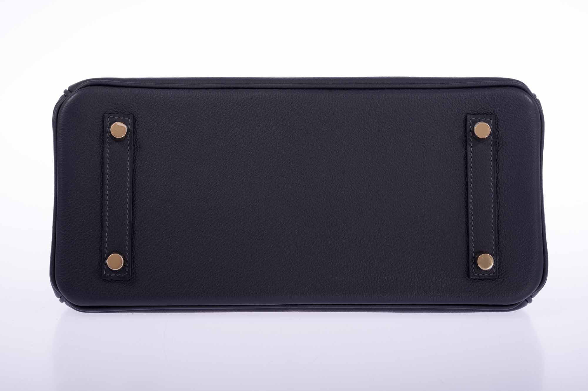Hermès Birkin Shoulder Light 29 in Black Caban Evercolor Gold Hardware