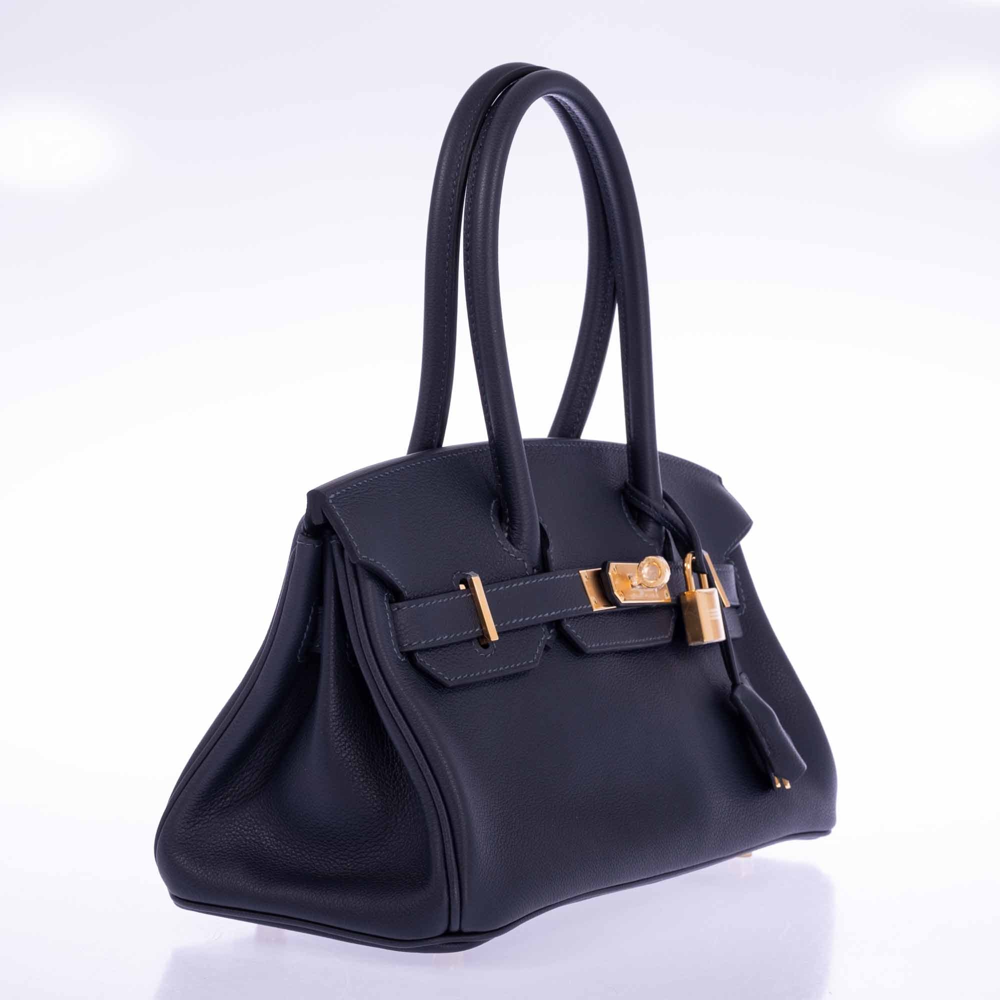 Hermès Birkin Shoulder Light 29 in Black Caban Evercolor Gold Hardware