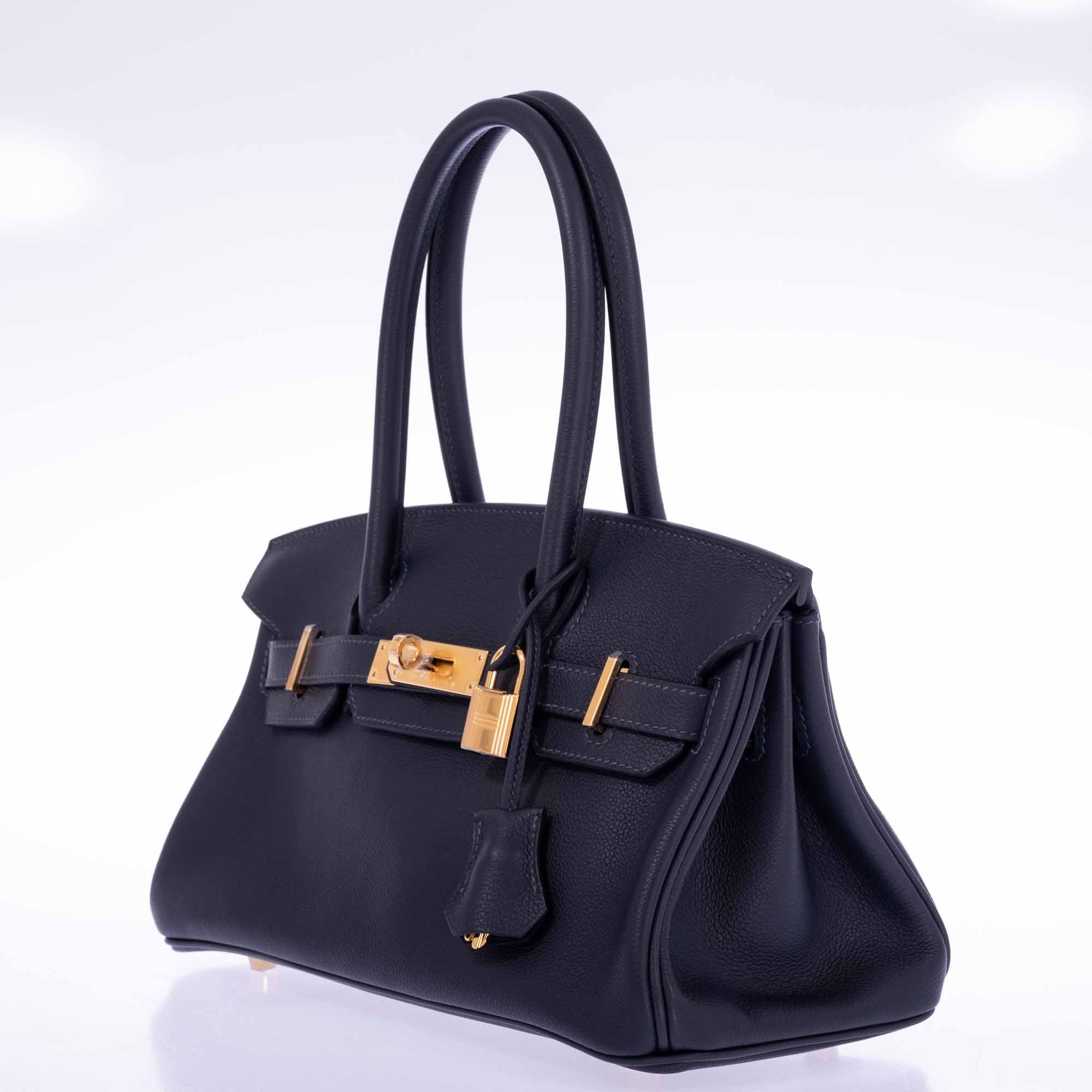 Hermès Birkin Shoulder Light 29 in Black Caban Evercolor Gold Hardware