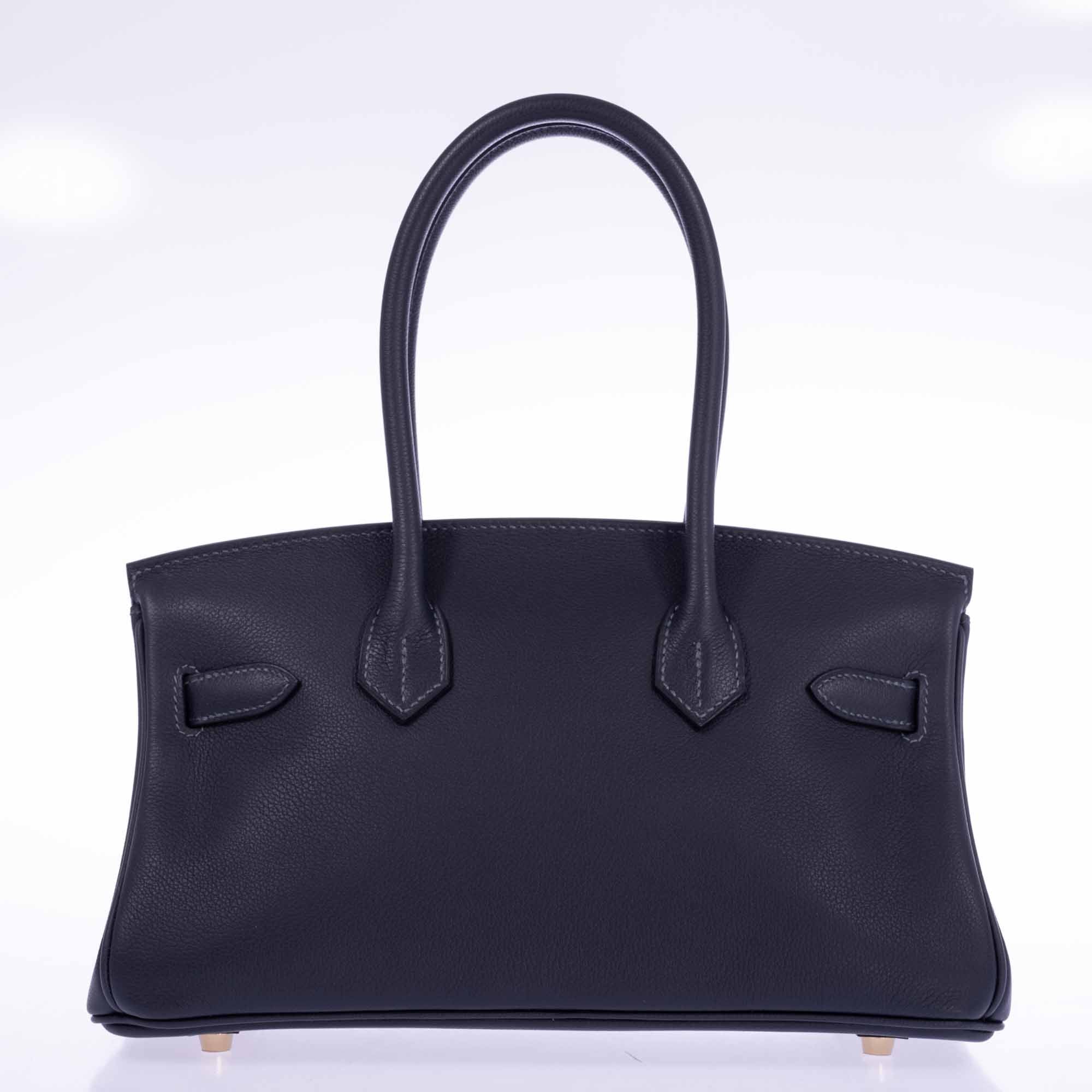 Hermès Birkin Shoulder Light 29 in Black Caban Evercolor Gold Hardware