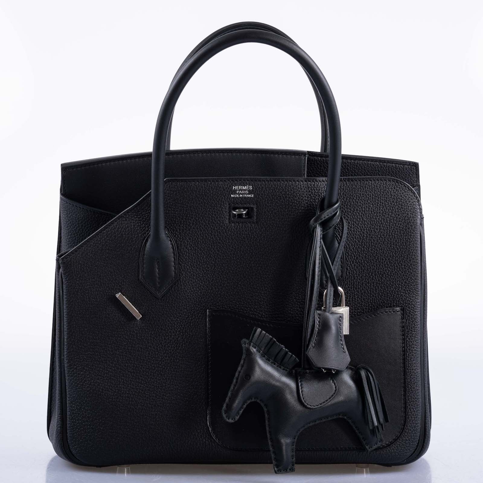 Hermès Birkin en Desordre Black Togo and Swift Palladium Hardware