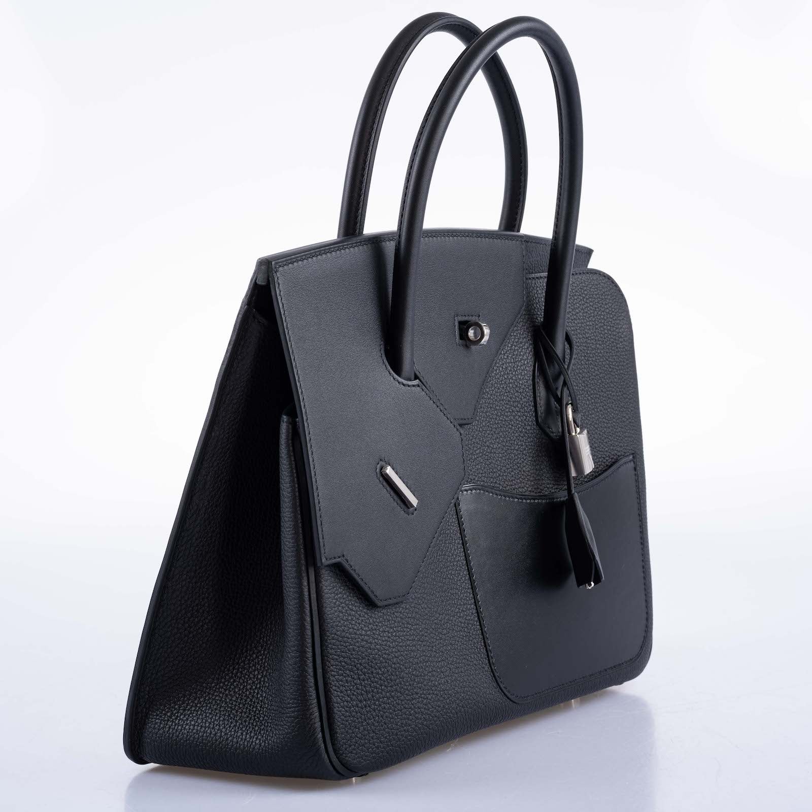 Hermès Birkin en Desordre Black Togo and Swift Palladium Hardware