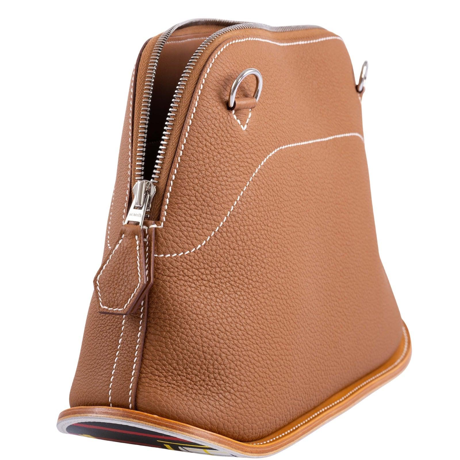 Hermès Bolide Skateboard 31 Gold Togo Printed Swift Palladium Hardware