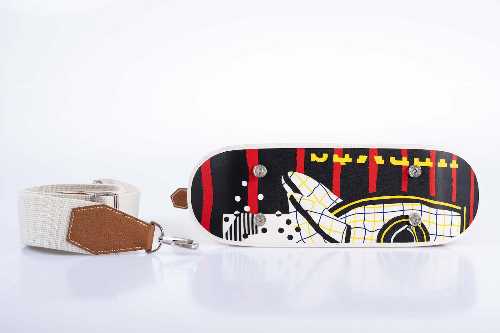 Hermès Bolide Skateboard 31 Gold Togo Printed Swift Palladium Hardware