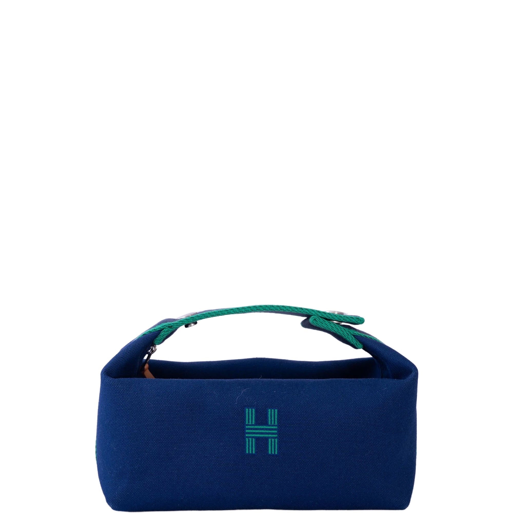 Hermès Bride-A-Brac PM Marine and Ecru Canvas with Palladium