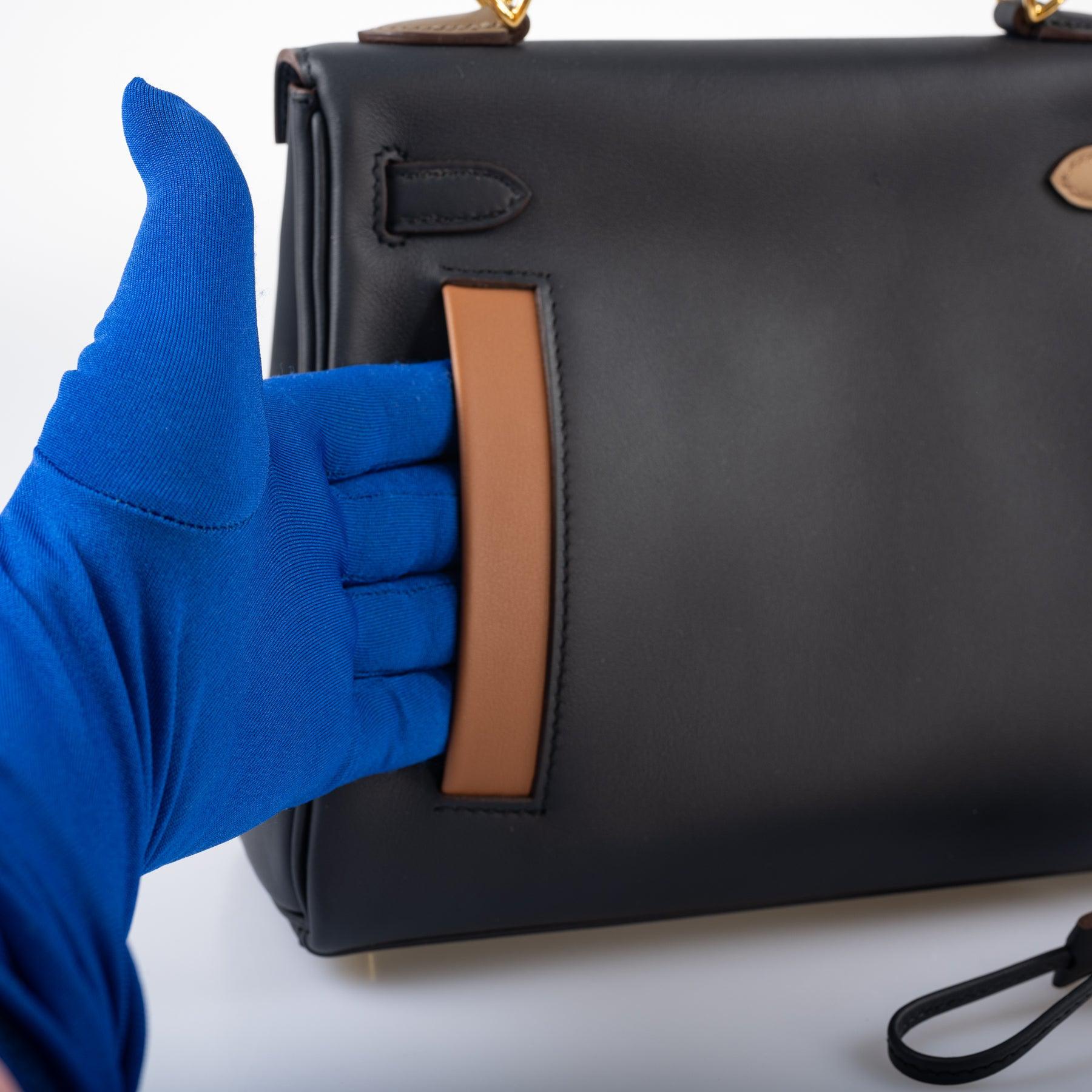 Hermès Colormatic Kelly 25 Retourne Bleu Nuit Gold Hardware
