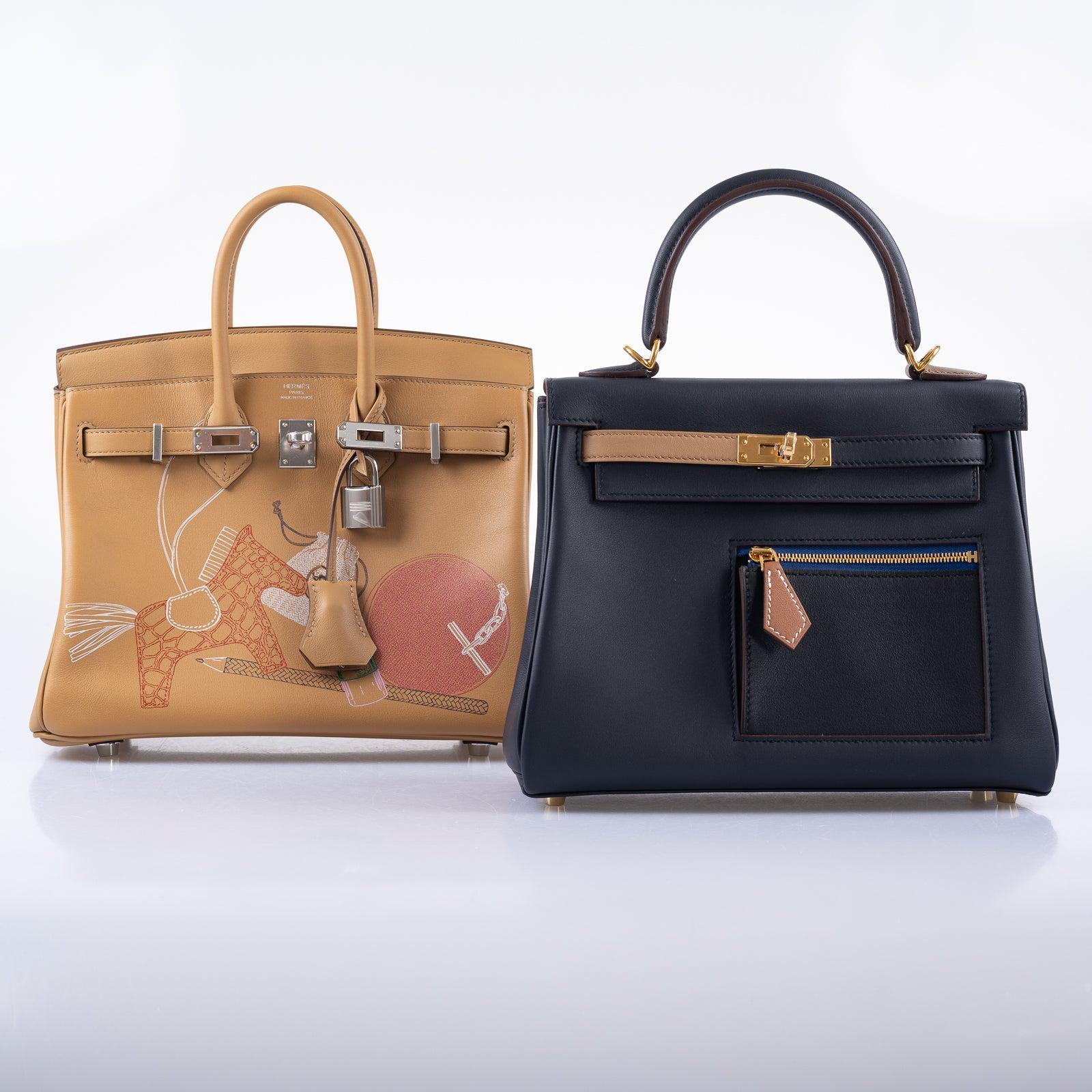 Hermès Colormatic Kelly 25 Retourne Bleu Nuit Gold Hardware