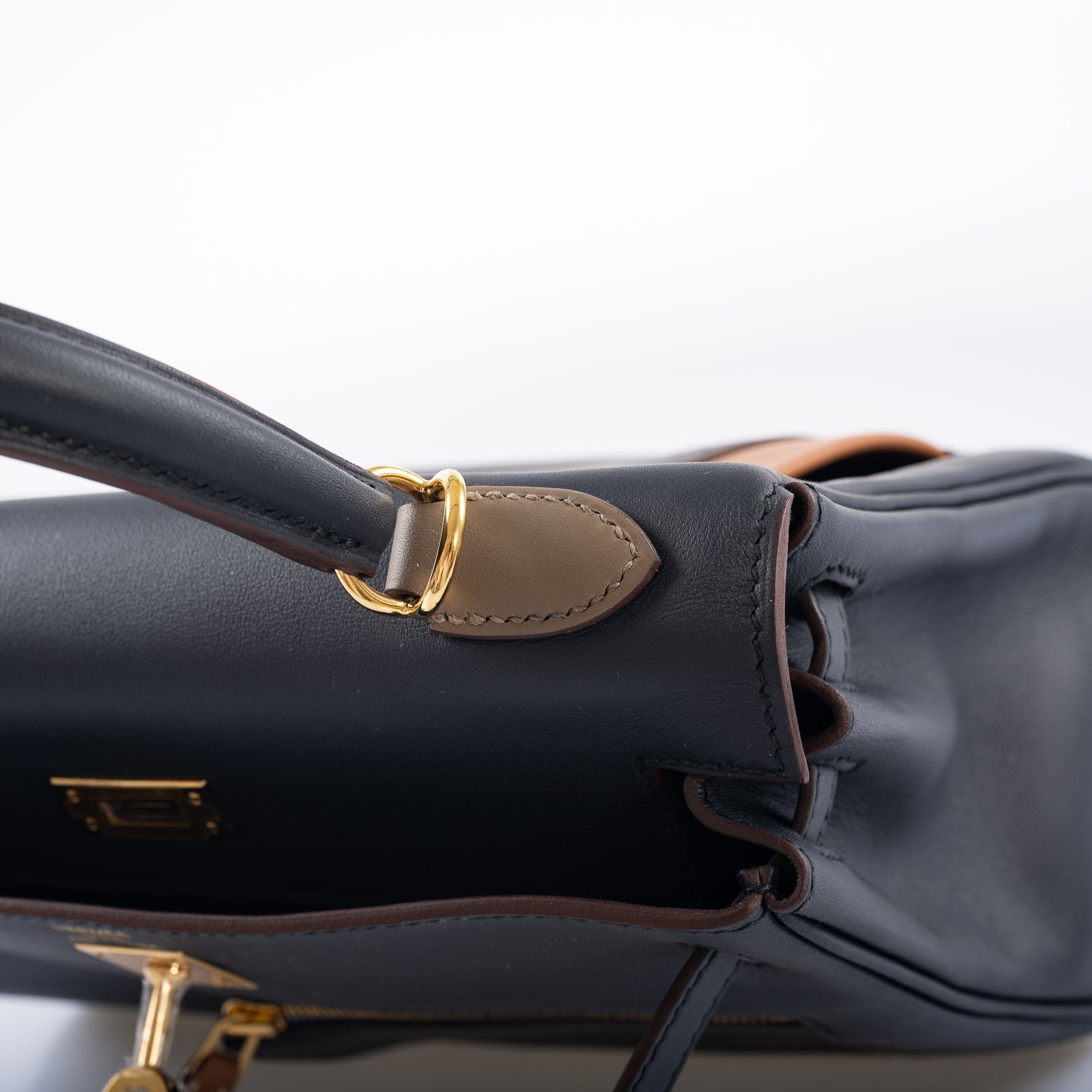 Hermès Colormatic Kelly 25 Retourne Bleu Nuit Gold Hardware