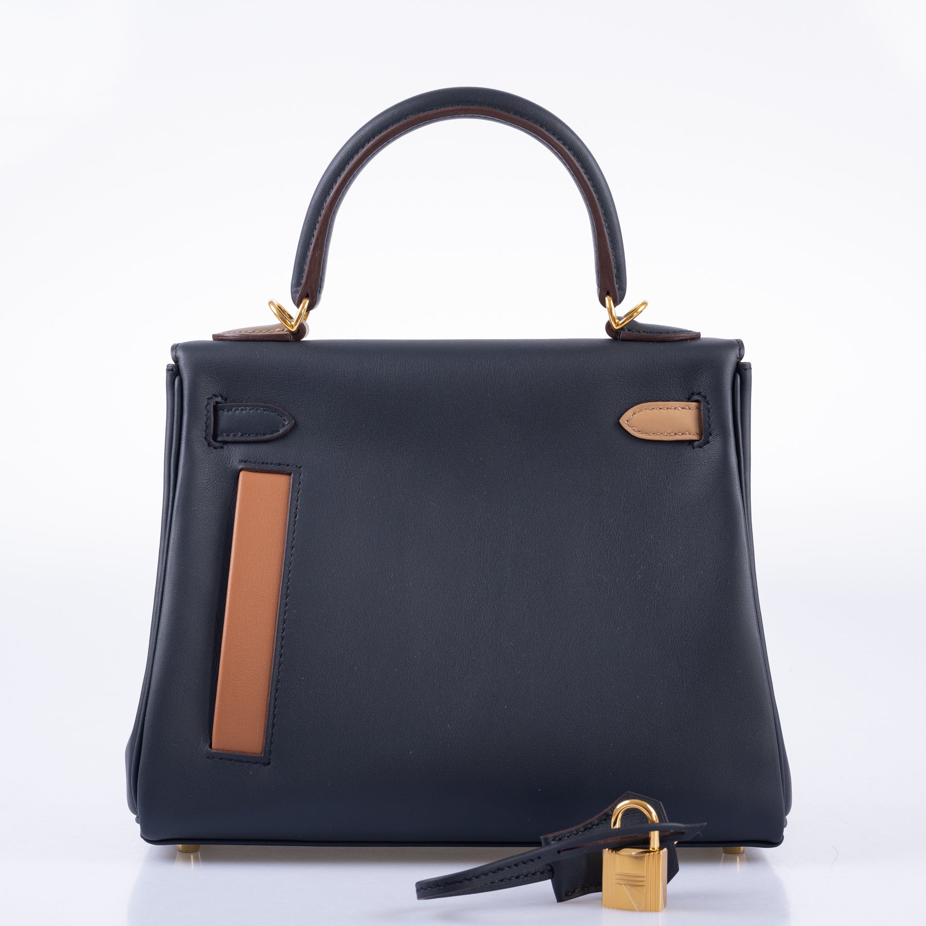 Hermès Colormatic Kelly 25 Retourne Bleu Nuit Gold Hardware