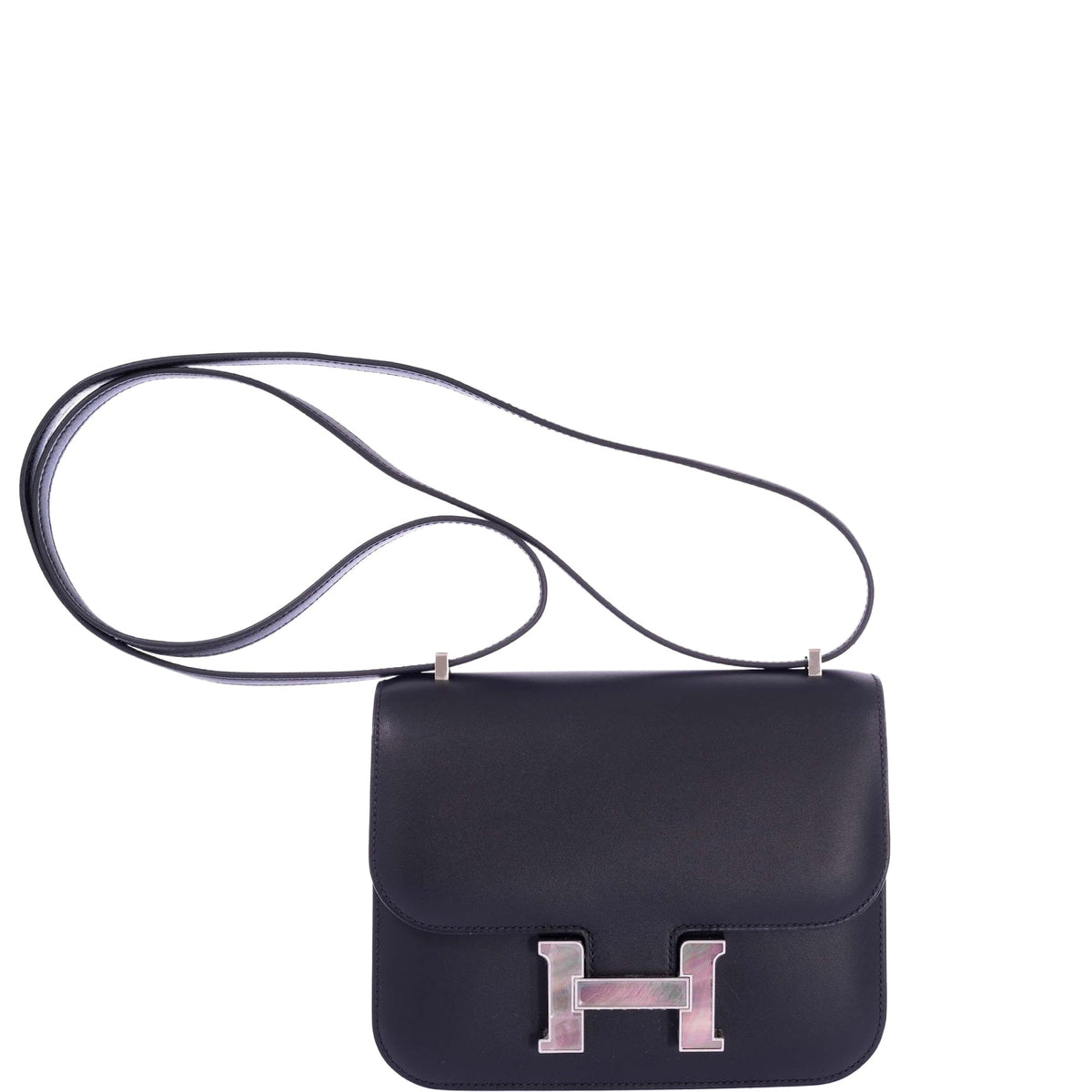 Hermès Constance 18 Black Sombrero leather Mother of Pearl  display picture 1