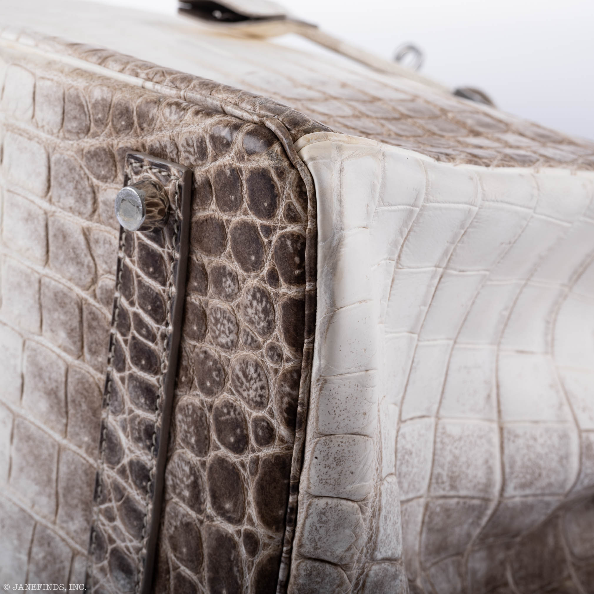 Hermès Diamond Himalaya Birkin 35 Matte Nilo Crocodile 18K White Gold Diamond Hardware