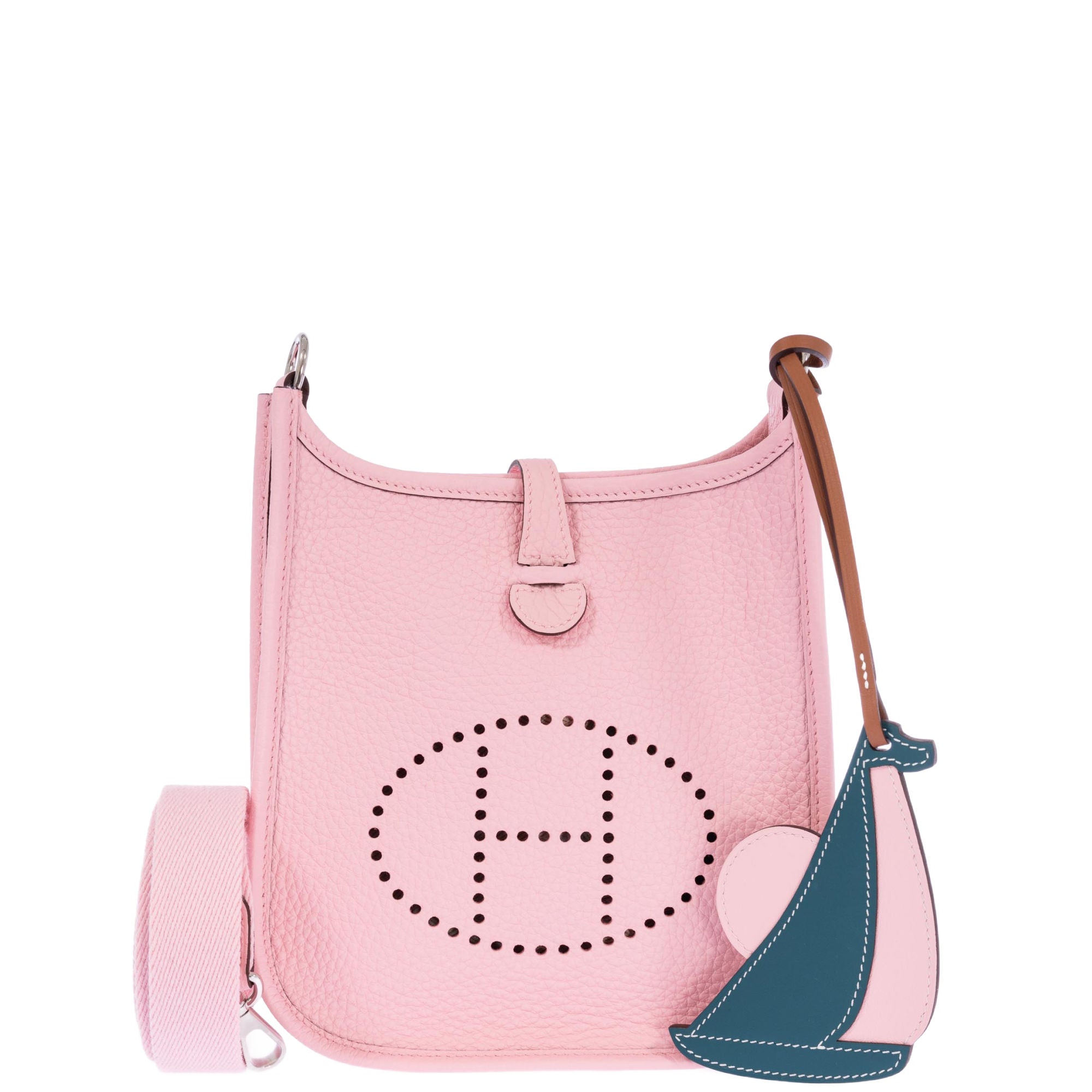 Hermès Evelyne TPM Rose Sakura Clemence Palladium Hardware