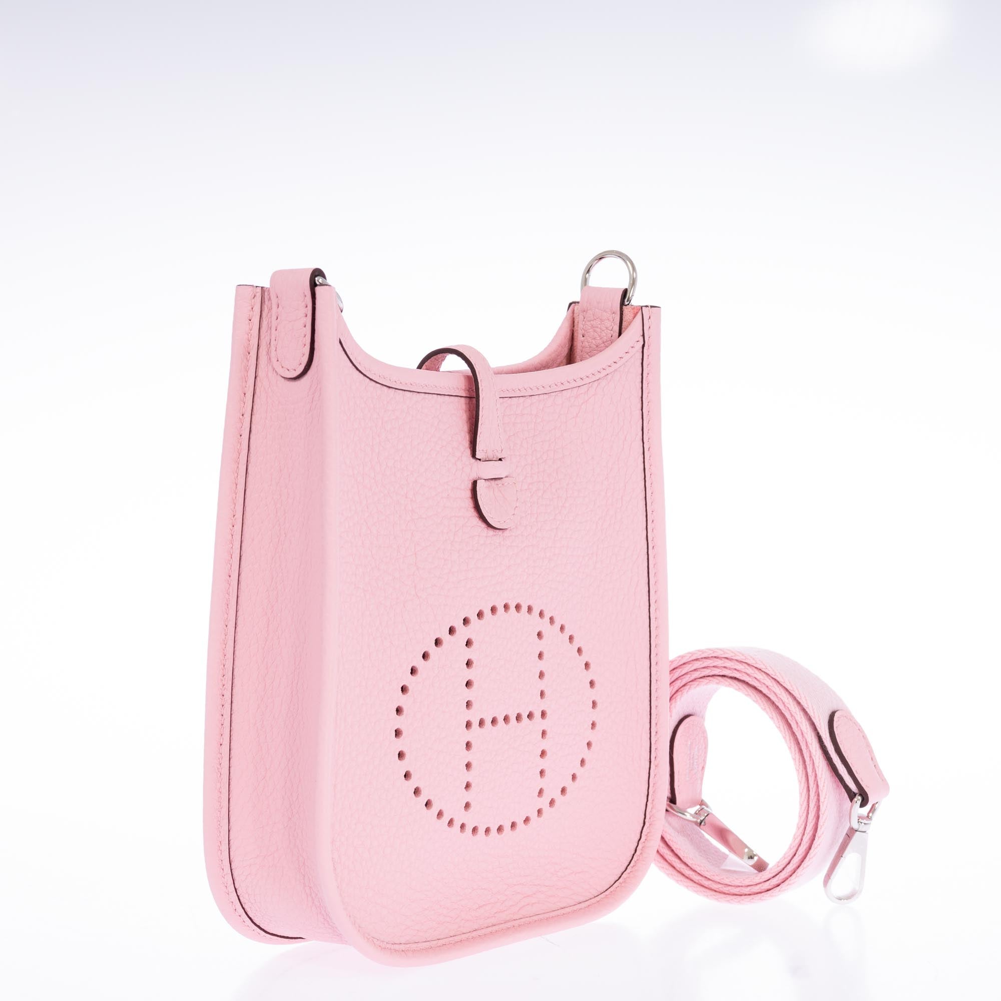 Hermès Evelyne TPM Rose Sakura Clemence Palladium Hardware