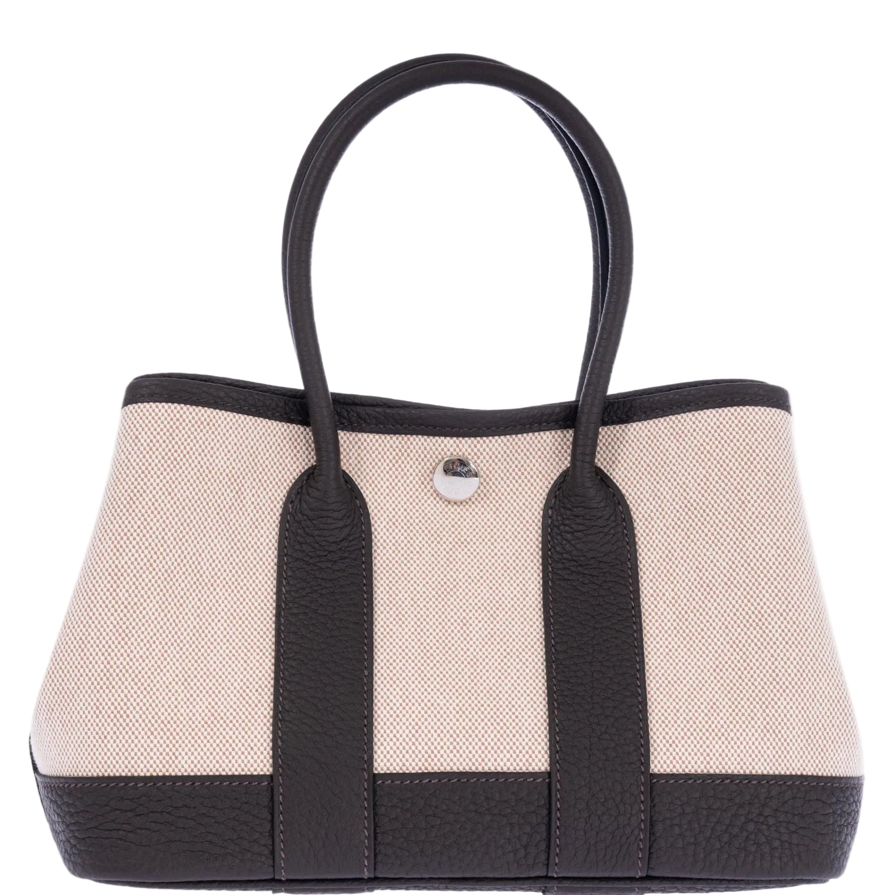 Hermès Garden Party Micro (TTPM) Toile H Viking & Ébène Negonda Palladium Hardware