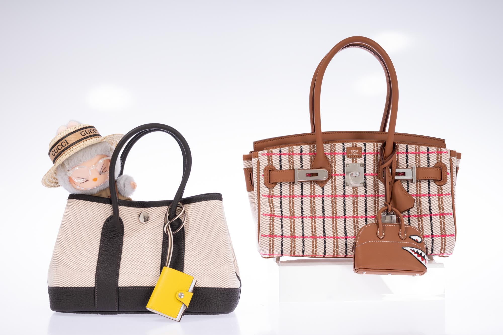 Hermès Garden Party Micro in Toile H Viking and Veau Negonda Ébène