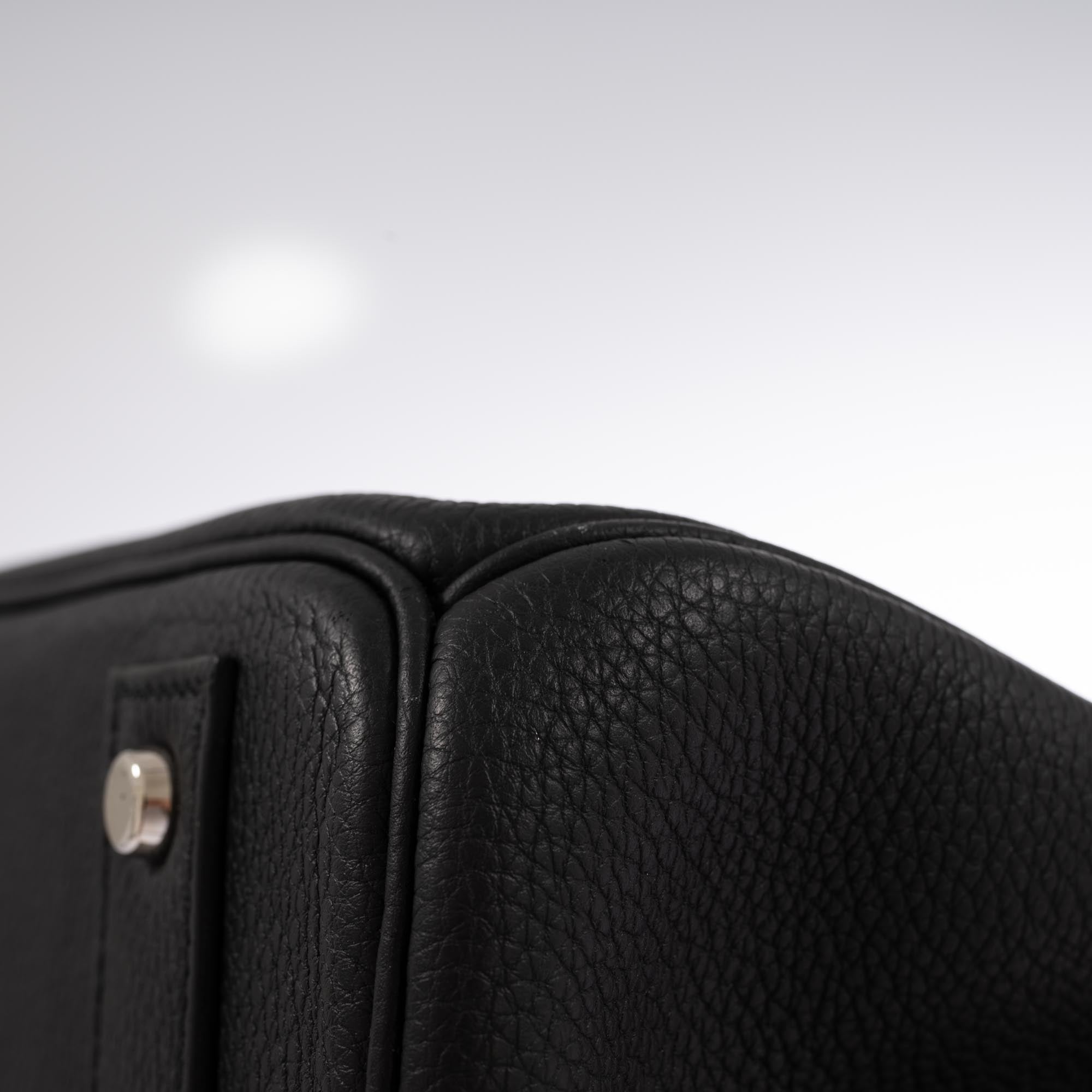 Hermès HAC 40 Black Togo with Palladium Hardware