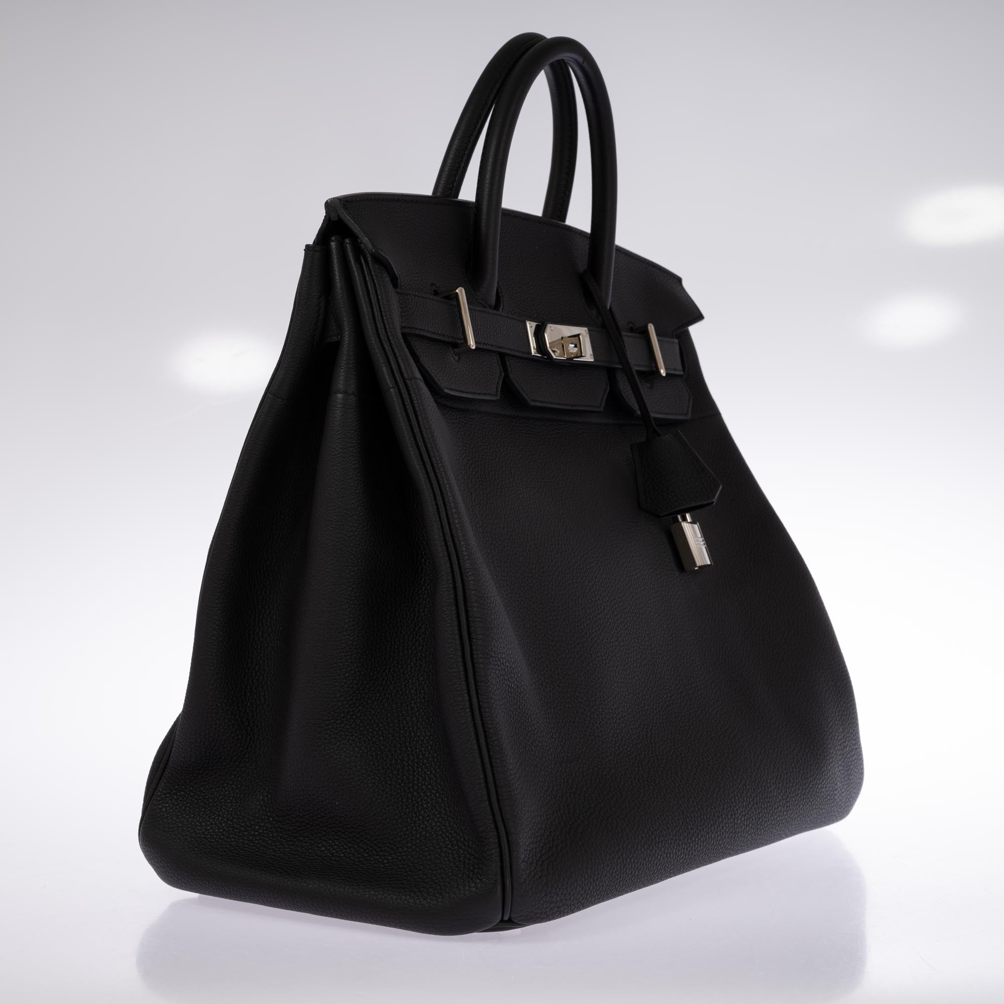 Hermès HAC 40 Black Togo with Palladium Hardware