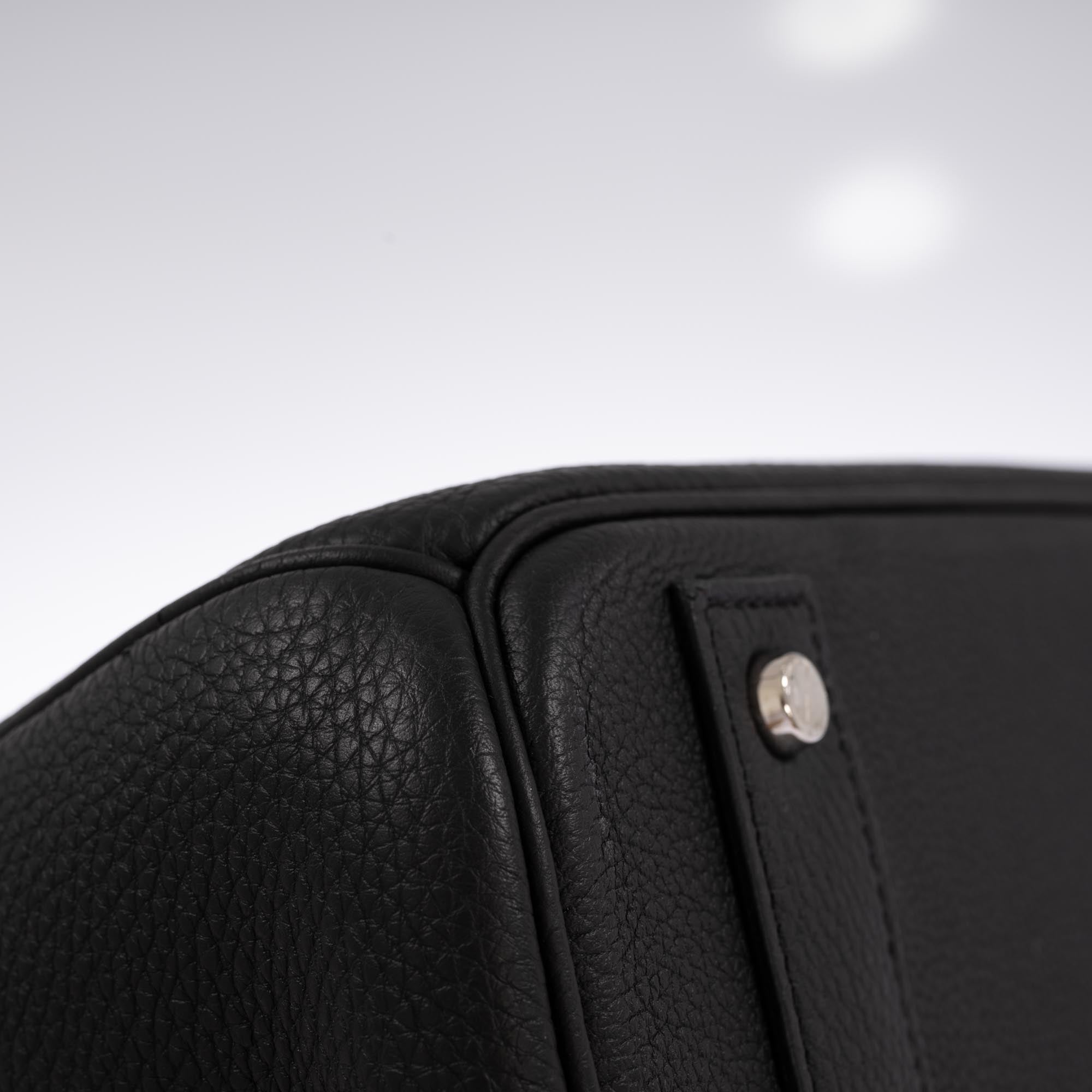 Hermès HAC 40 Black Togo with Palladium Hardware