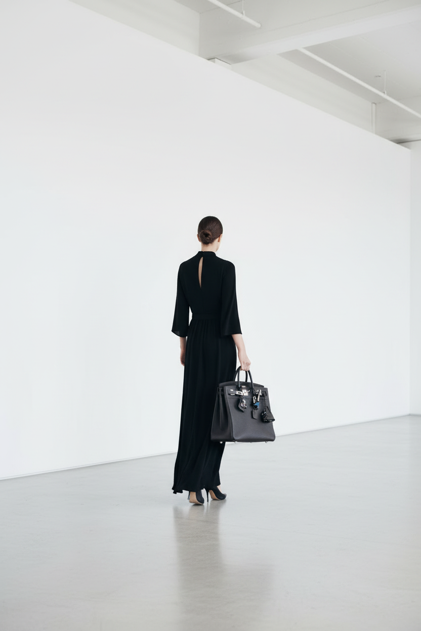 Hermès HAC 40 Dark Bronze Togo Palladium Hardware