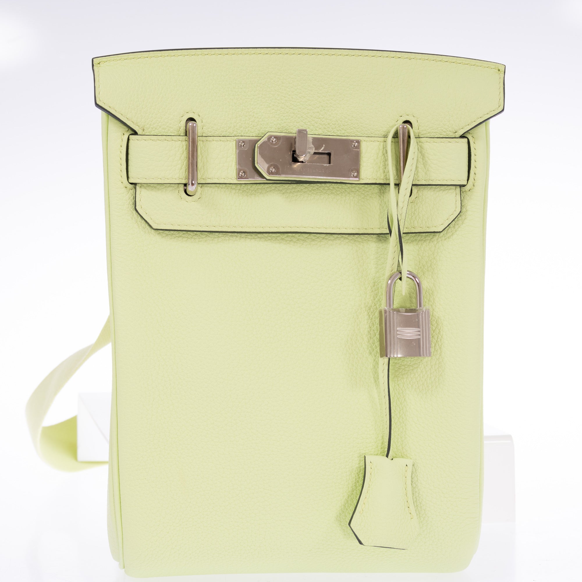 Hermès HAC À Dos PM Vert Absinthe Togo Palladium Hardware