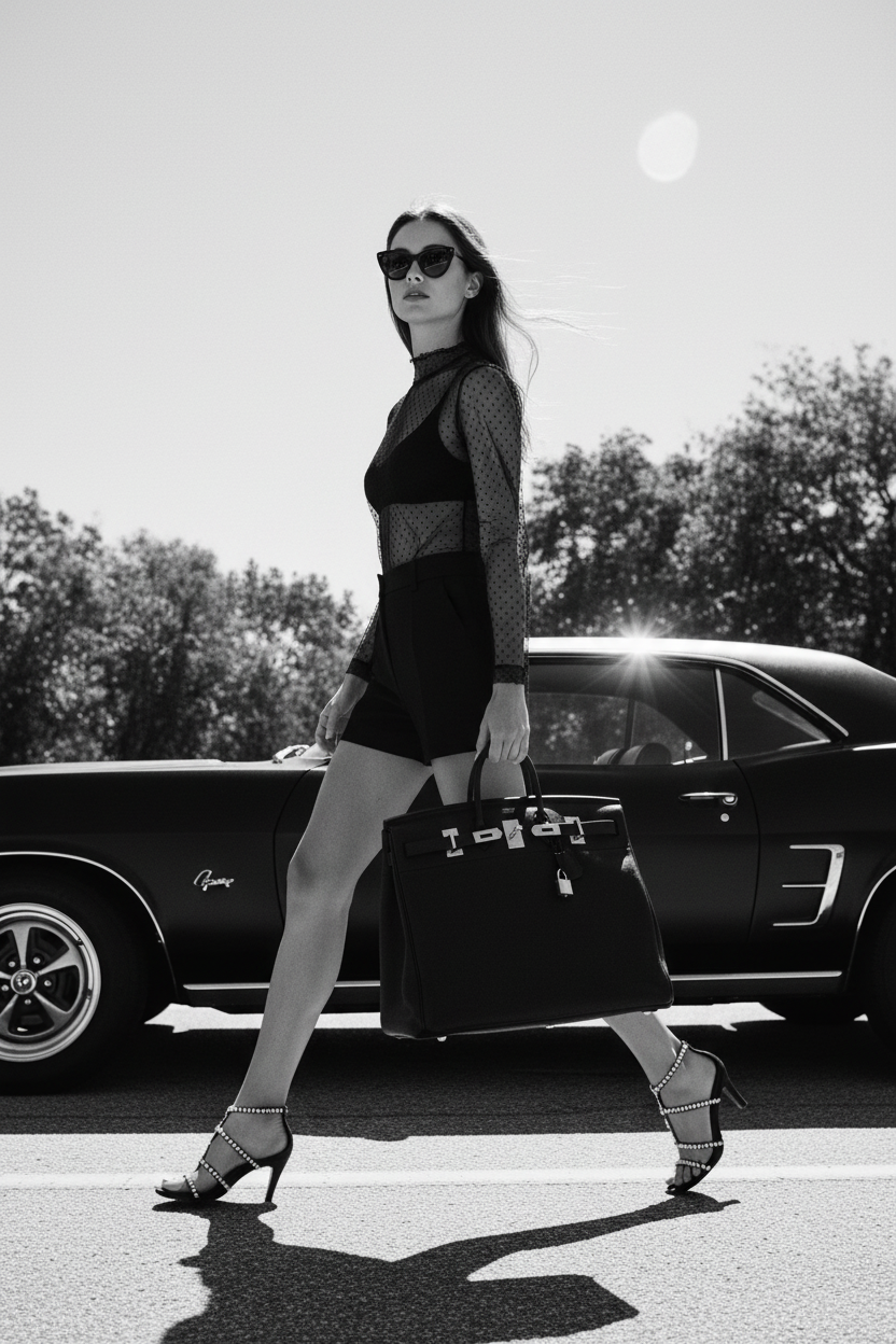 Hermès HAC Birkin 50 Voyager Black Togo Palladium Hardware
