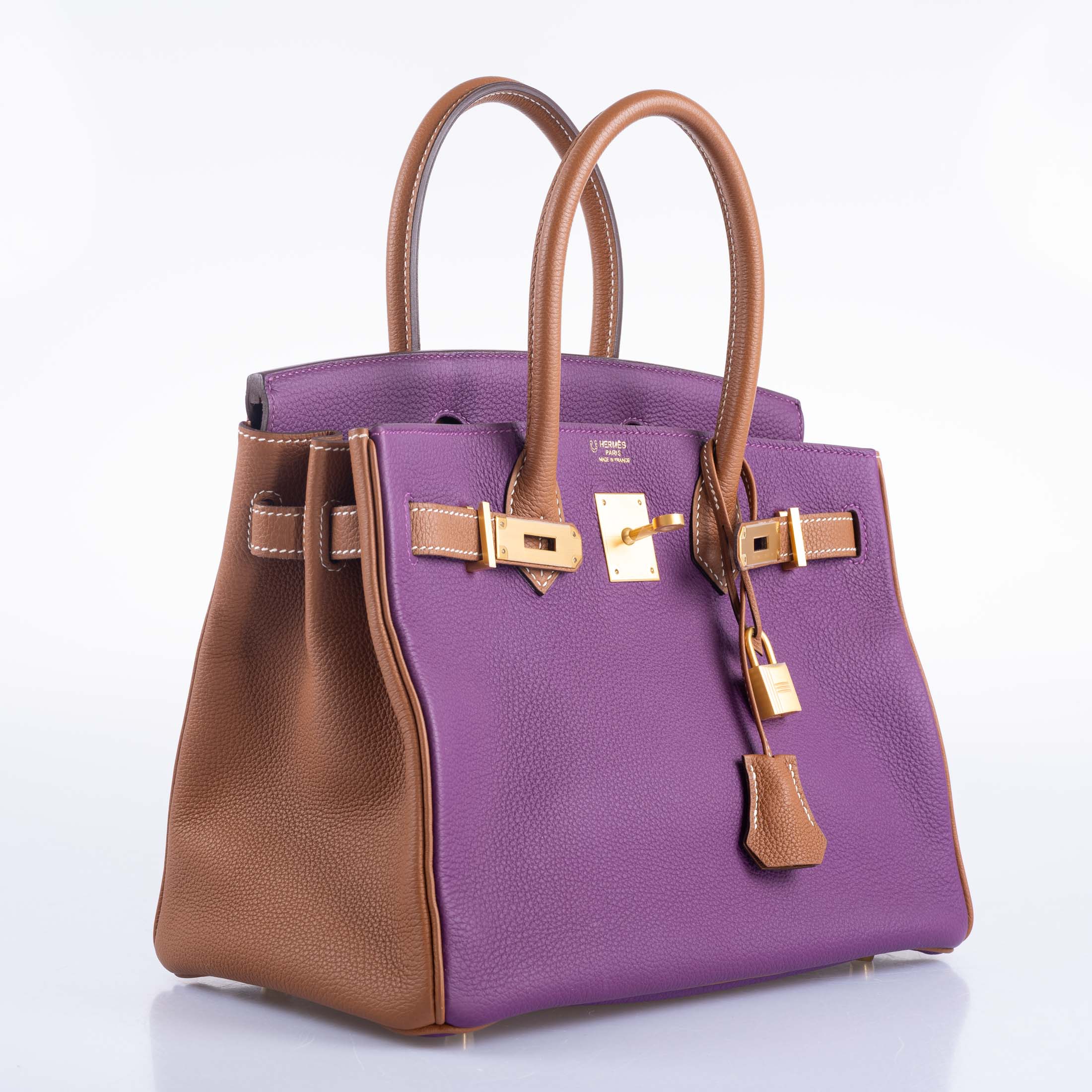 Hermès HSS Birkin 30 Anemone & Gold Togo with Gold Hardware