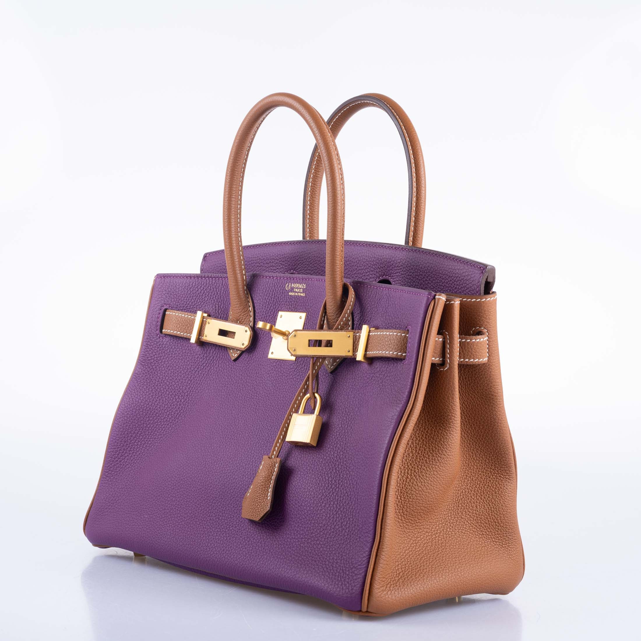 Hermès HSS Birkin 30 Anemone and Gold Togo with Gold Hardware