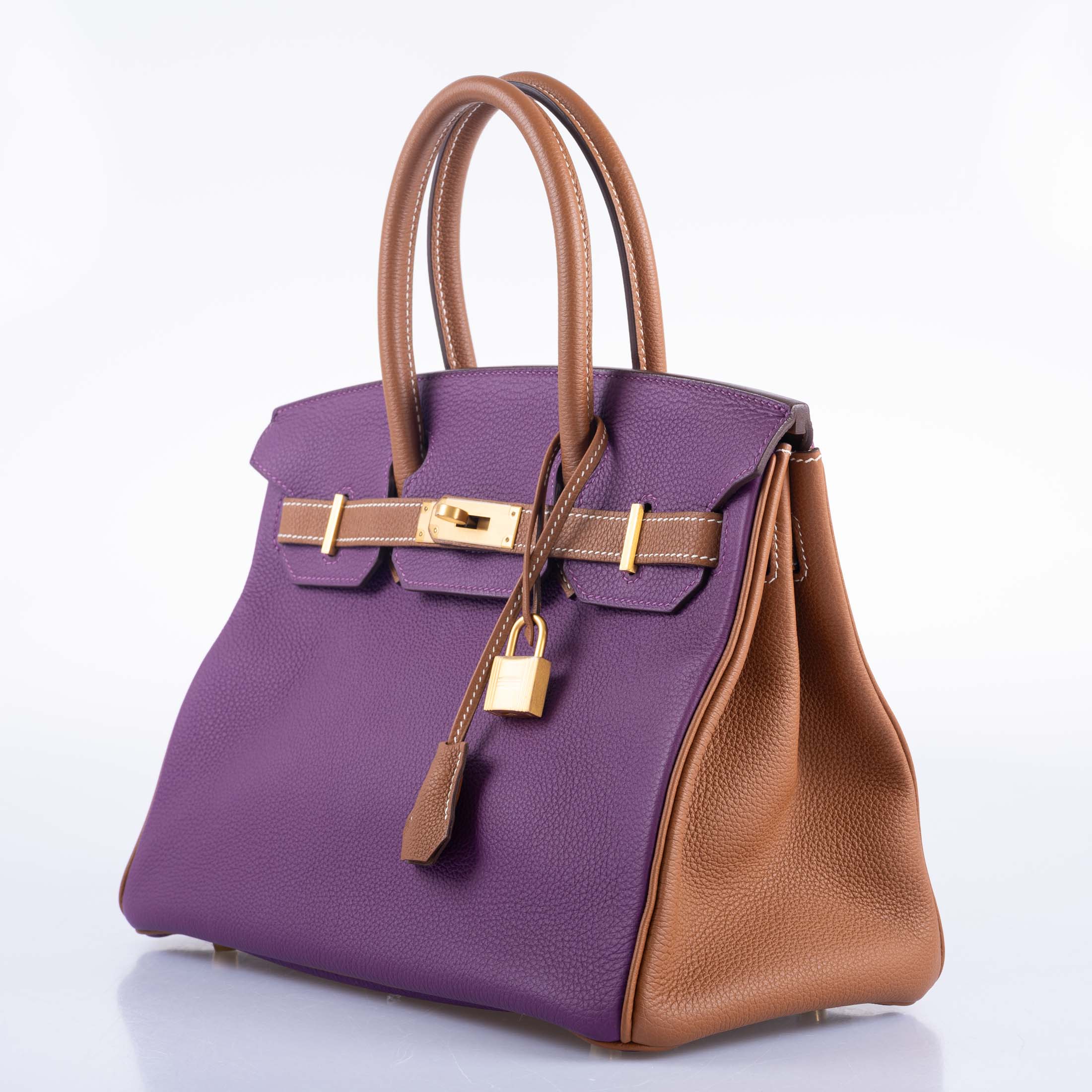 Hermès HSS Birkin 30 Anemone and Gold Togo with Gold Hardware