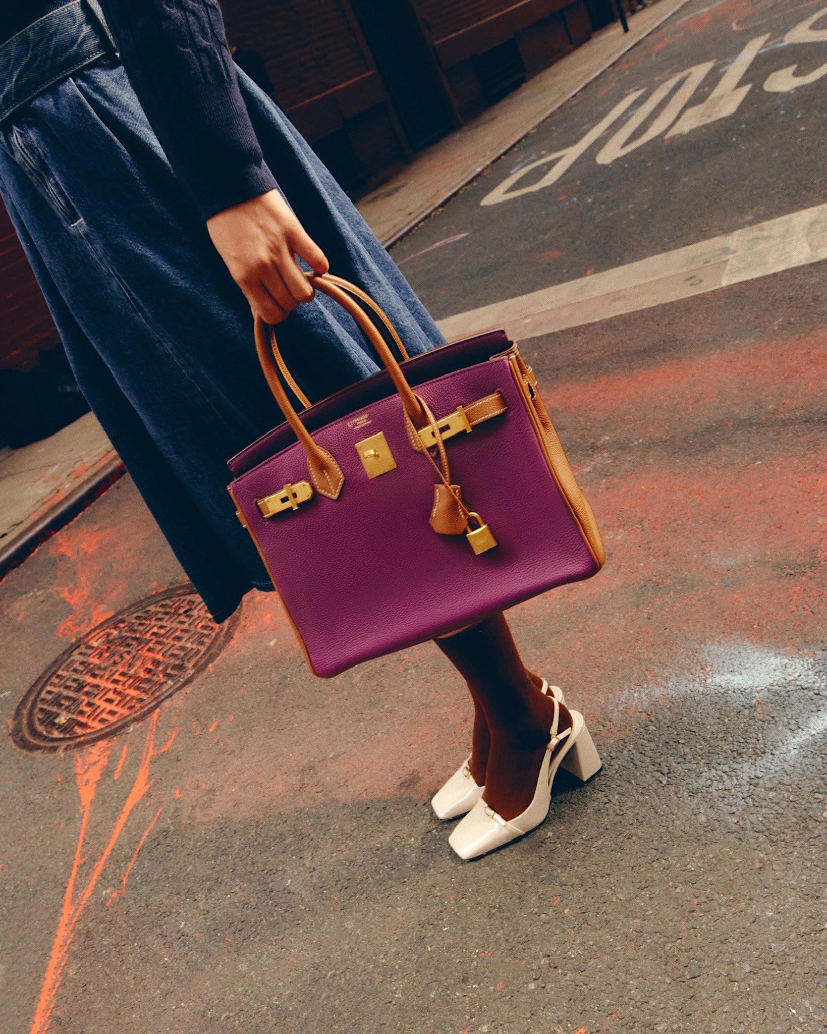 Hermès HSS Birkin 30 Anemone and Gold Togo with Gold Hardware
