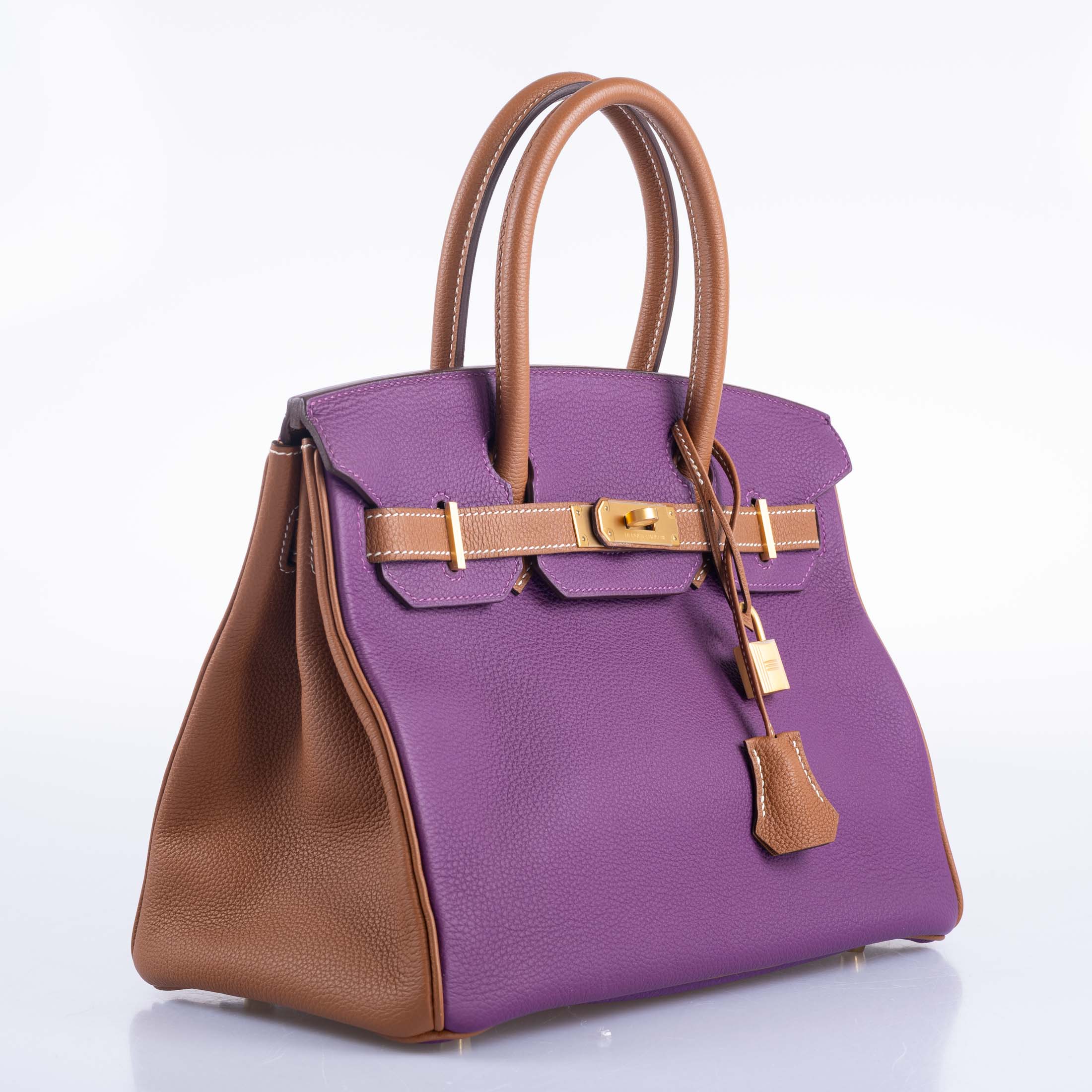 Hermès HSS Birkin 30 Anemone and Gold Togo with Gold Hardware