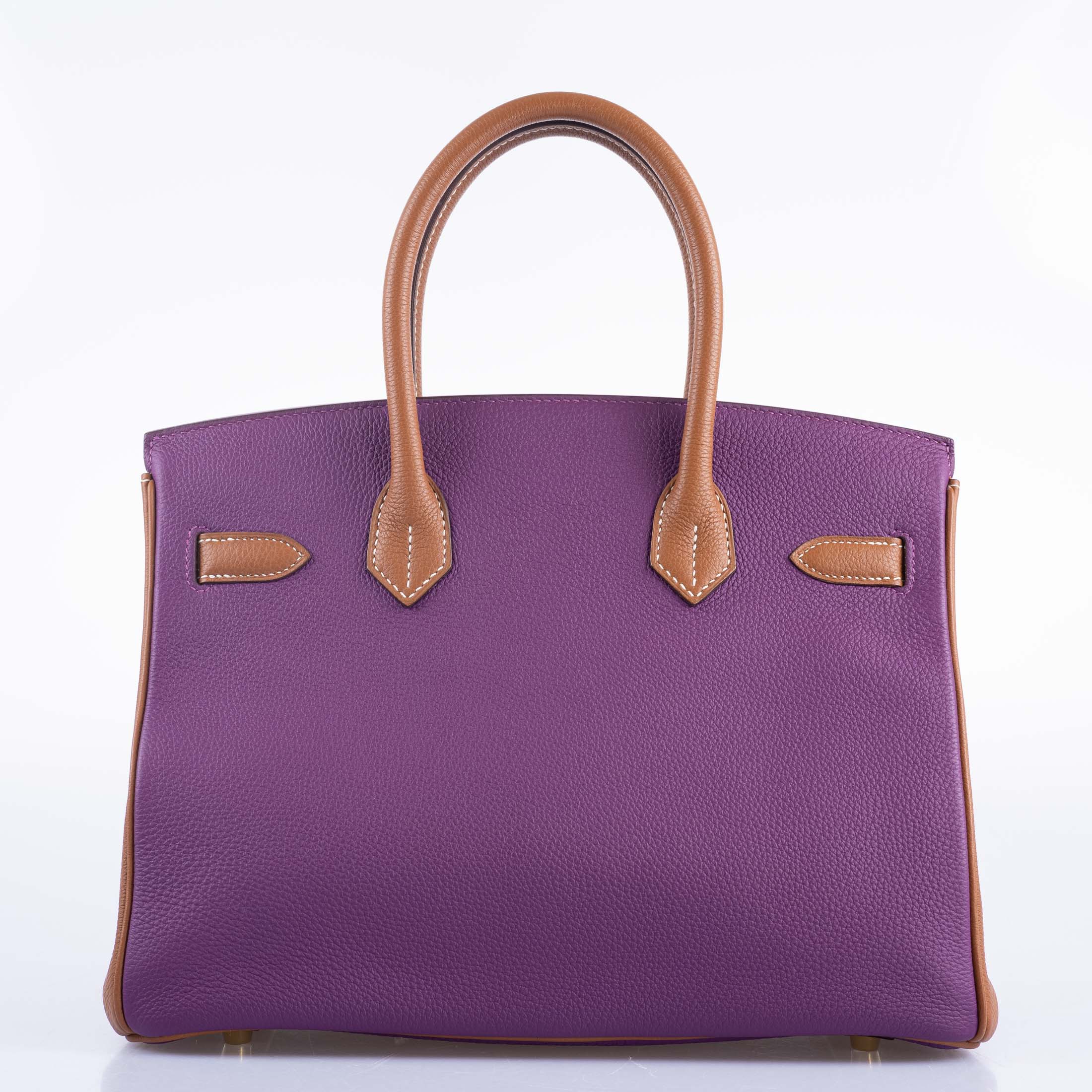 Hermès HSS Birkin 30 Anemone and Gold Togo with Gold Hardware