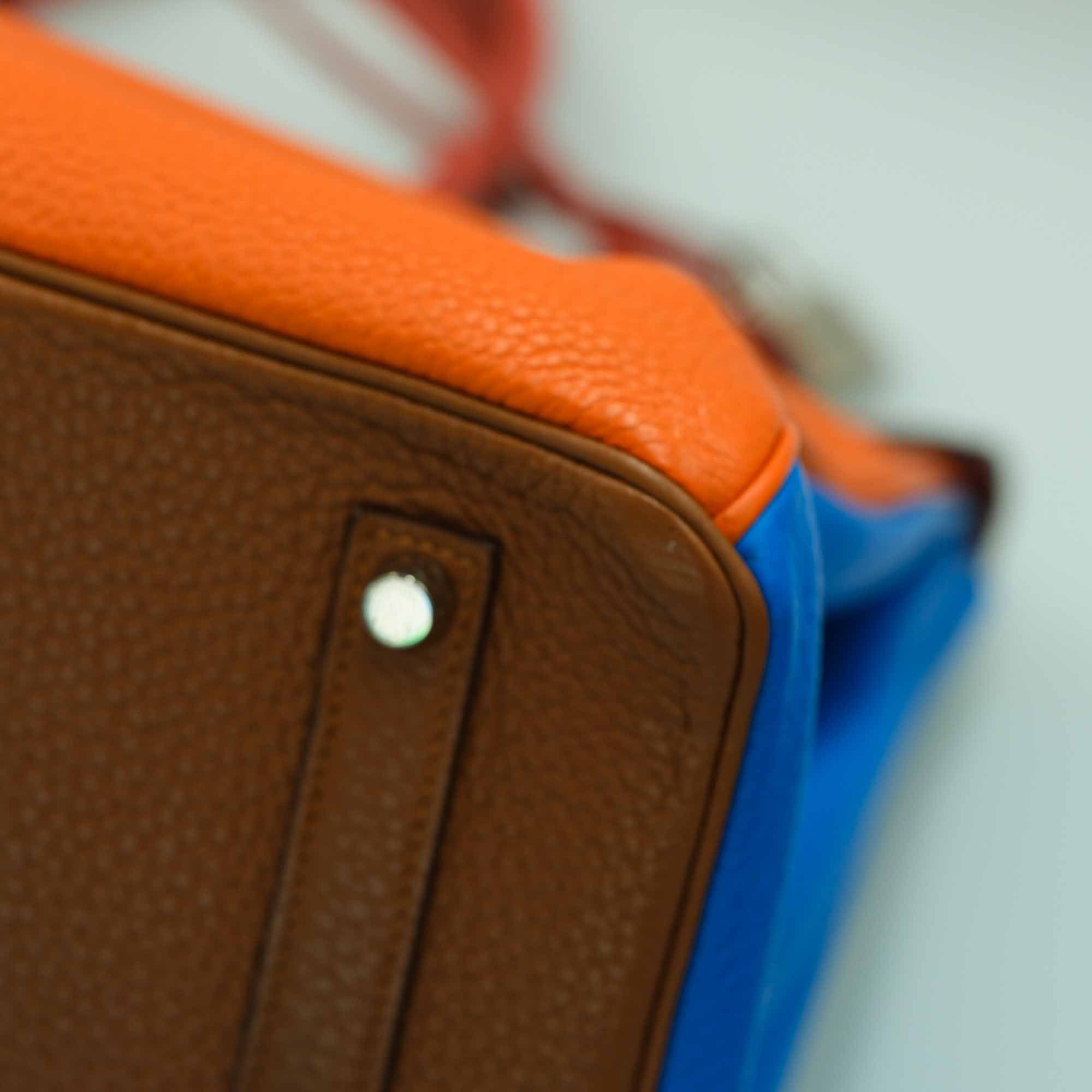 Hermès Hermes Birkin 35 Arlequin Clemence Palladium Hardware