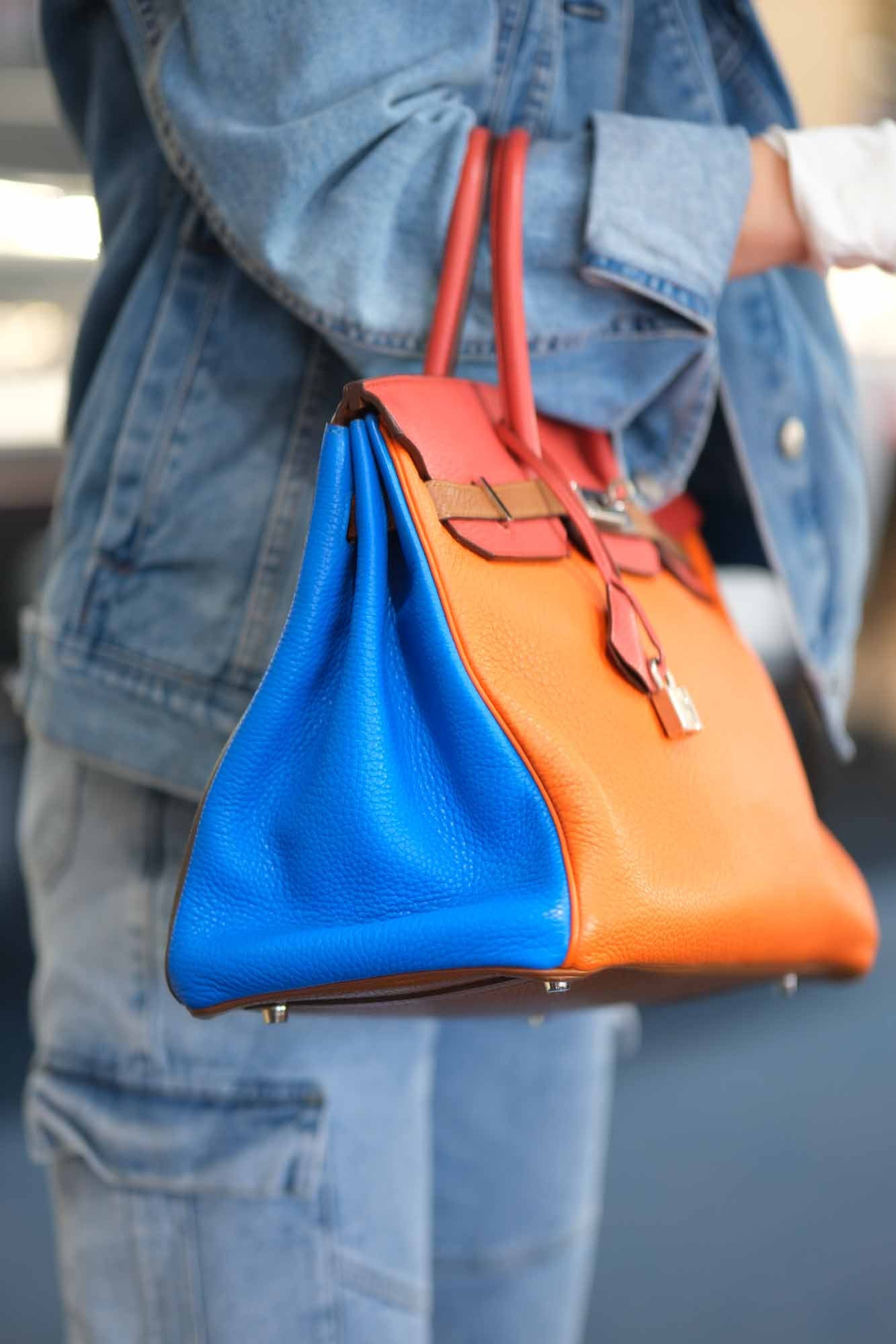 Hermès Hermes Birkin 35 Arlequin Clemence Palladium Hardware