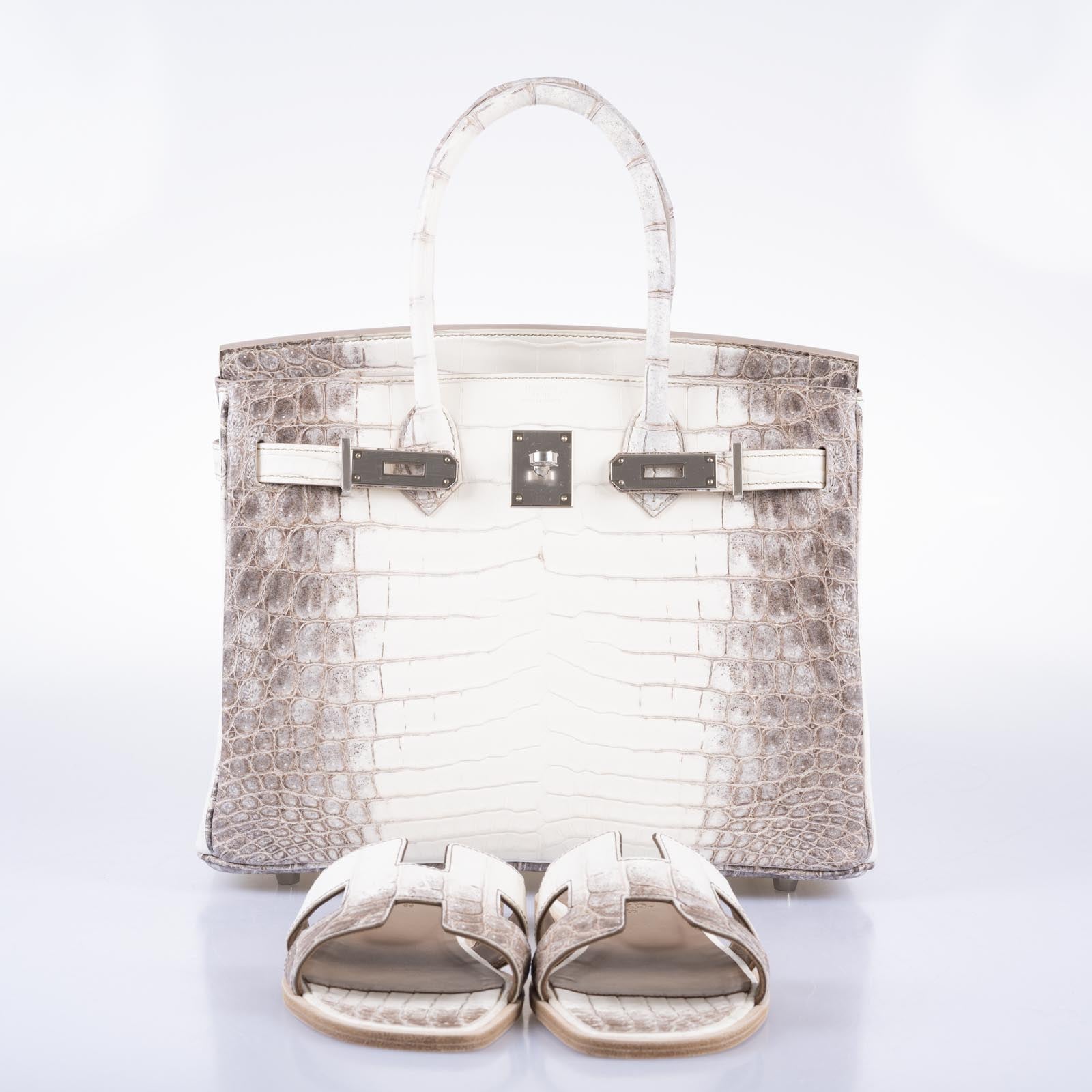 Hermès Himalayan Oran Sandlas Matte Nilo Crocodile 38.5