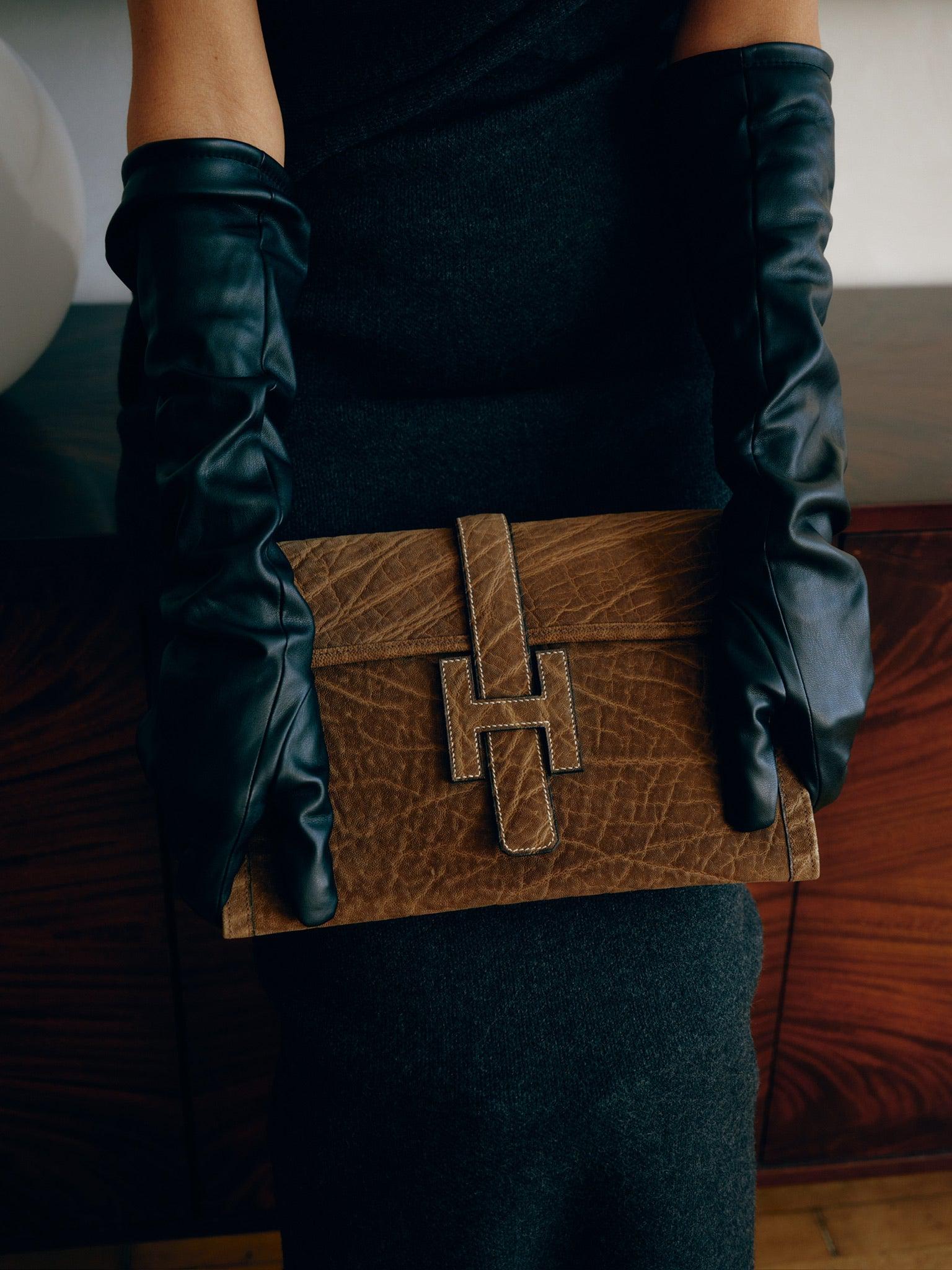 Hermès Jige 29 Brown Elephant