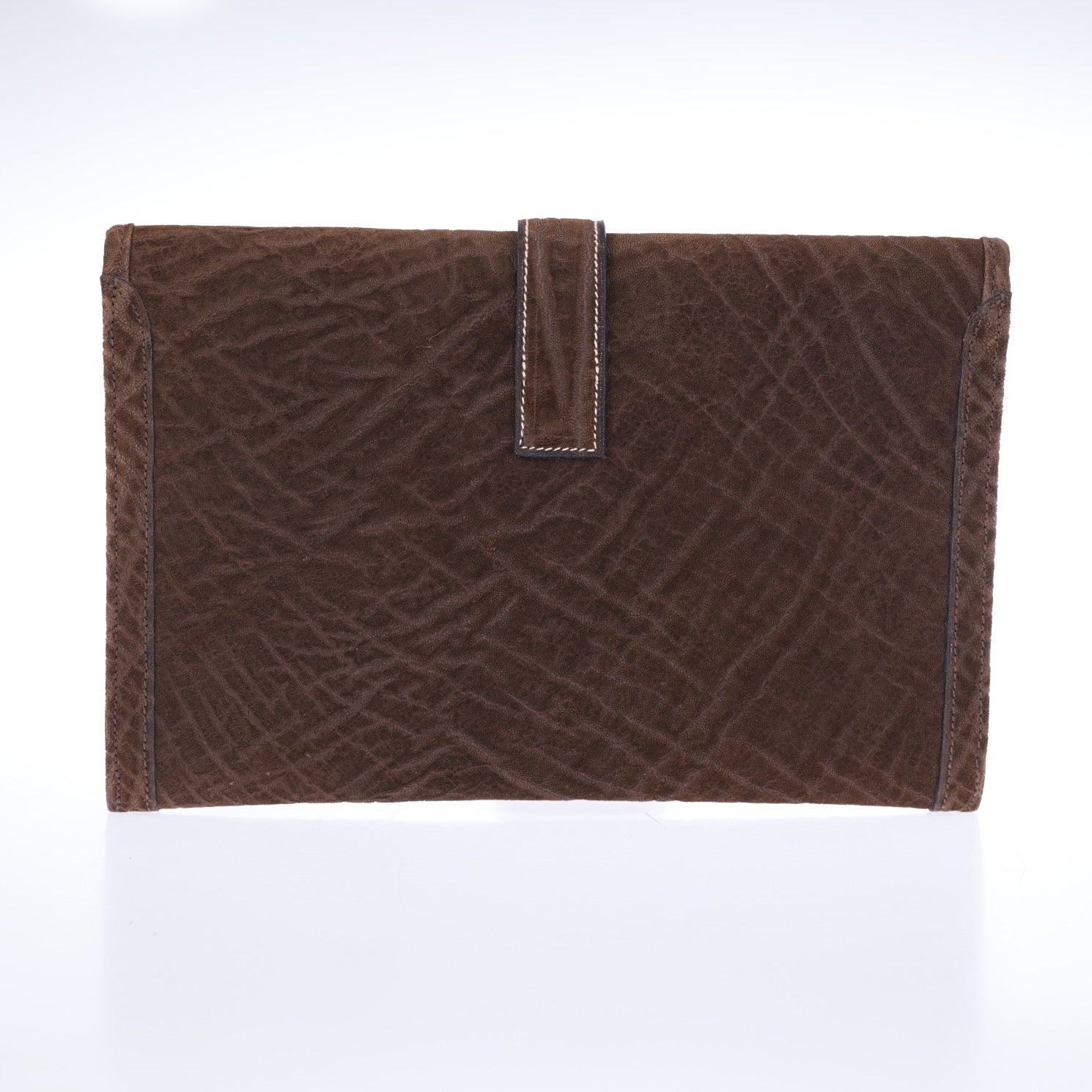 Hermès Jige 29 Elephant Leather Brown Contrast Stitching