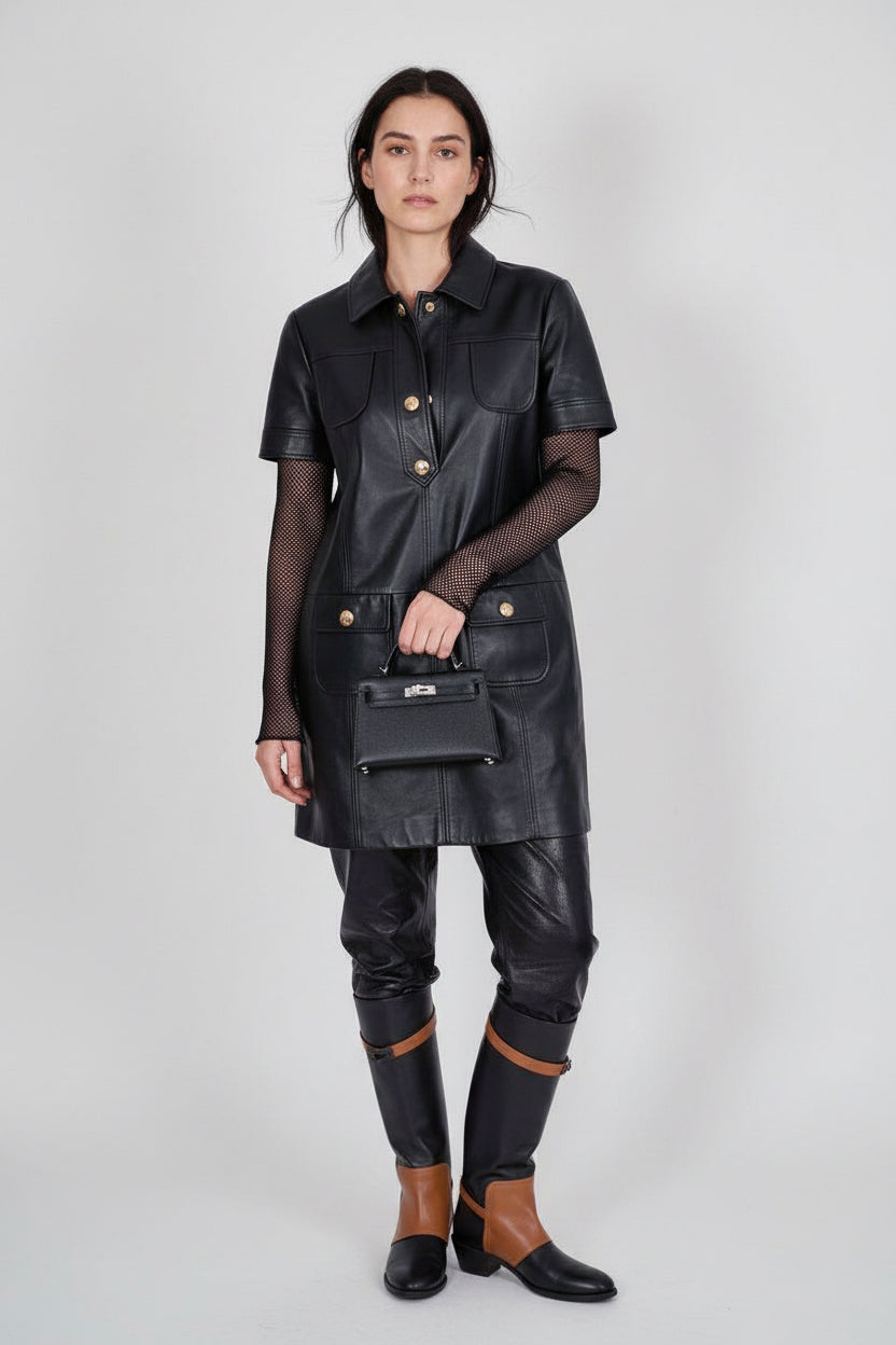 Hermès Kelly 20 Mini II Sellier Black Epsom Palladium