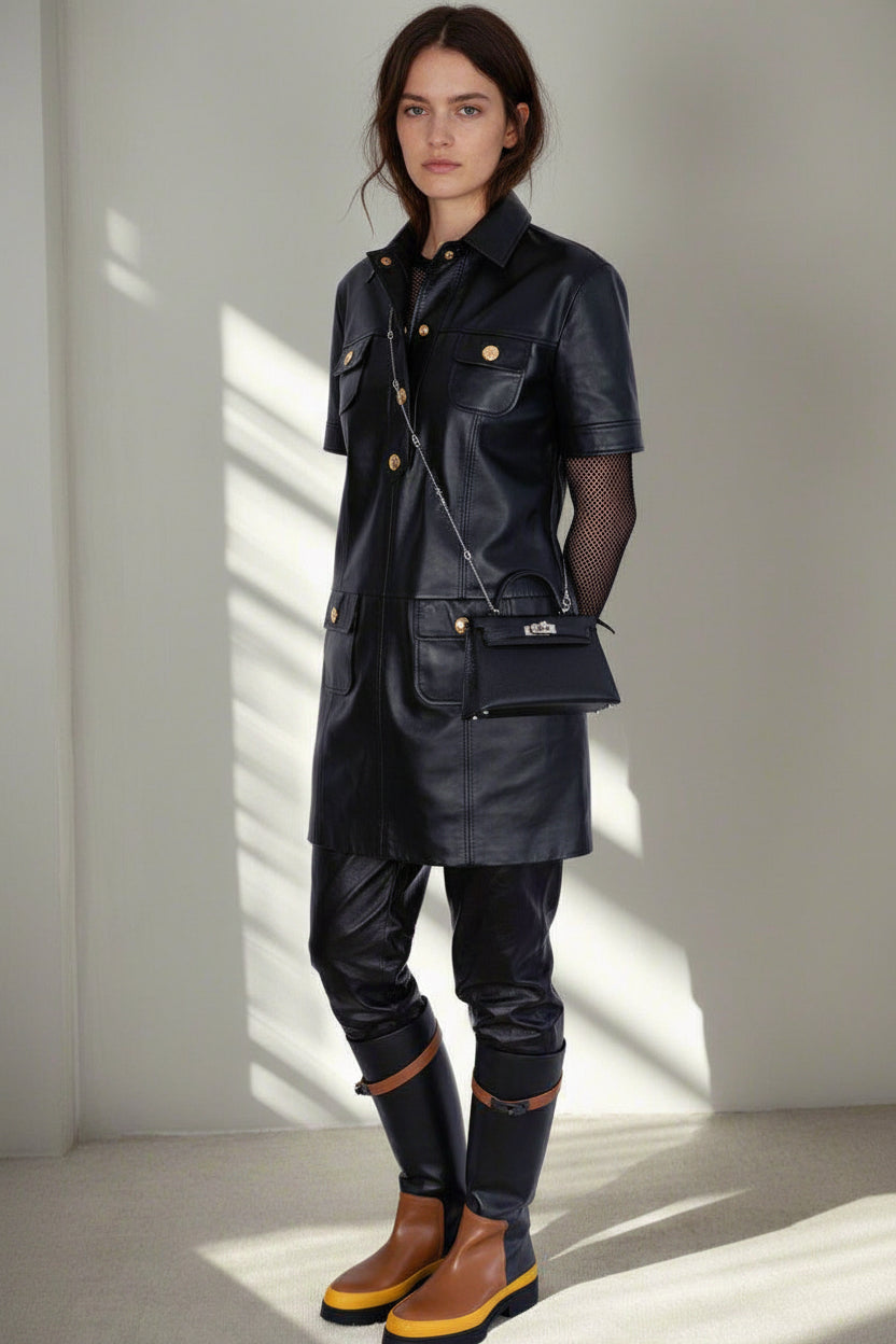 Hermès Kelly 20 Mini II Sellier Black Epsom Palladium